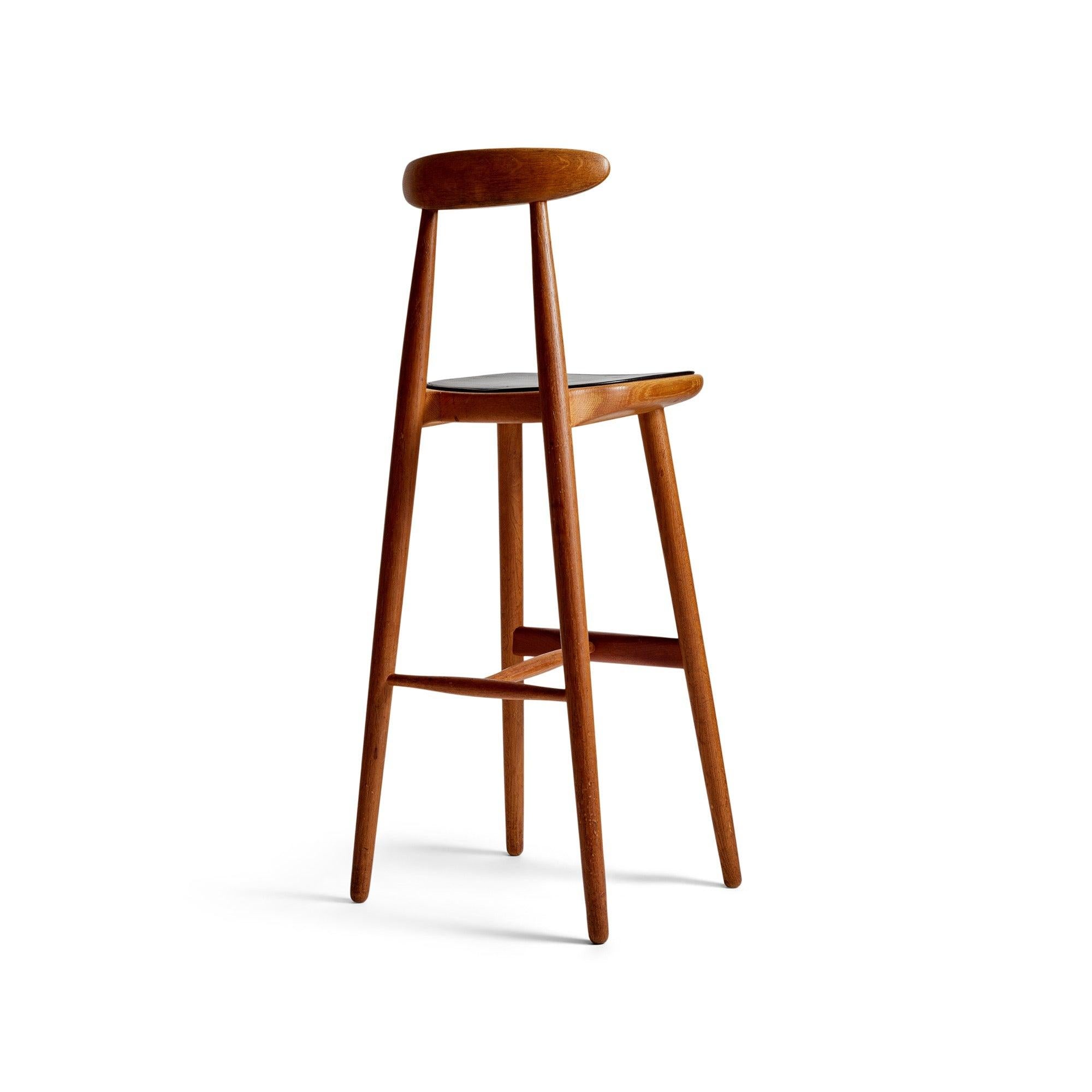Stool by Vilhelm Wohlert In Excellent Condition For Sale In Sagaponack, NY