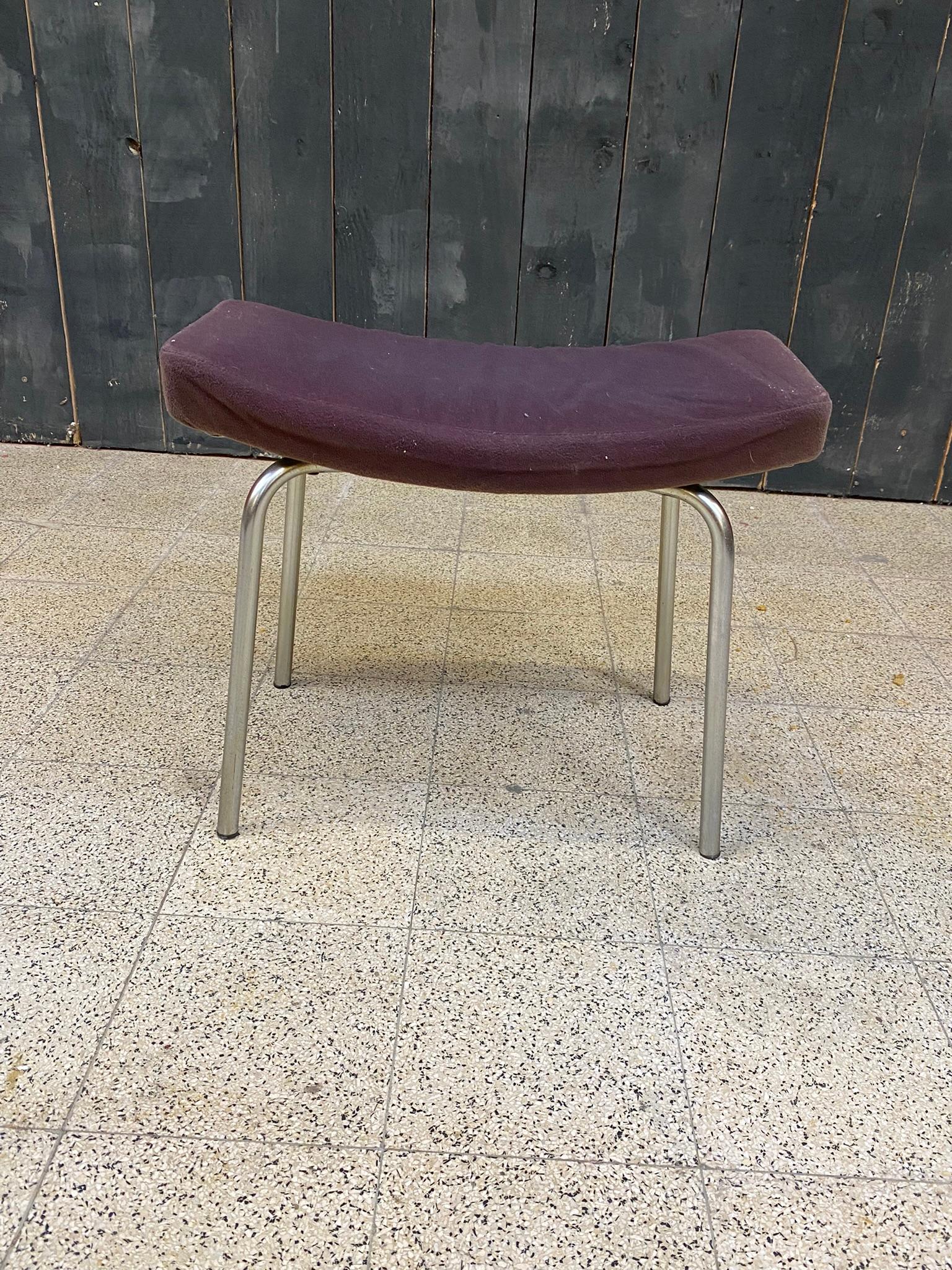 Stool French Design of the 1950s by Pierre Guariche for Meurop For Sale 2