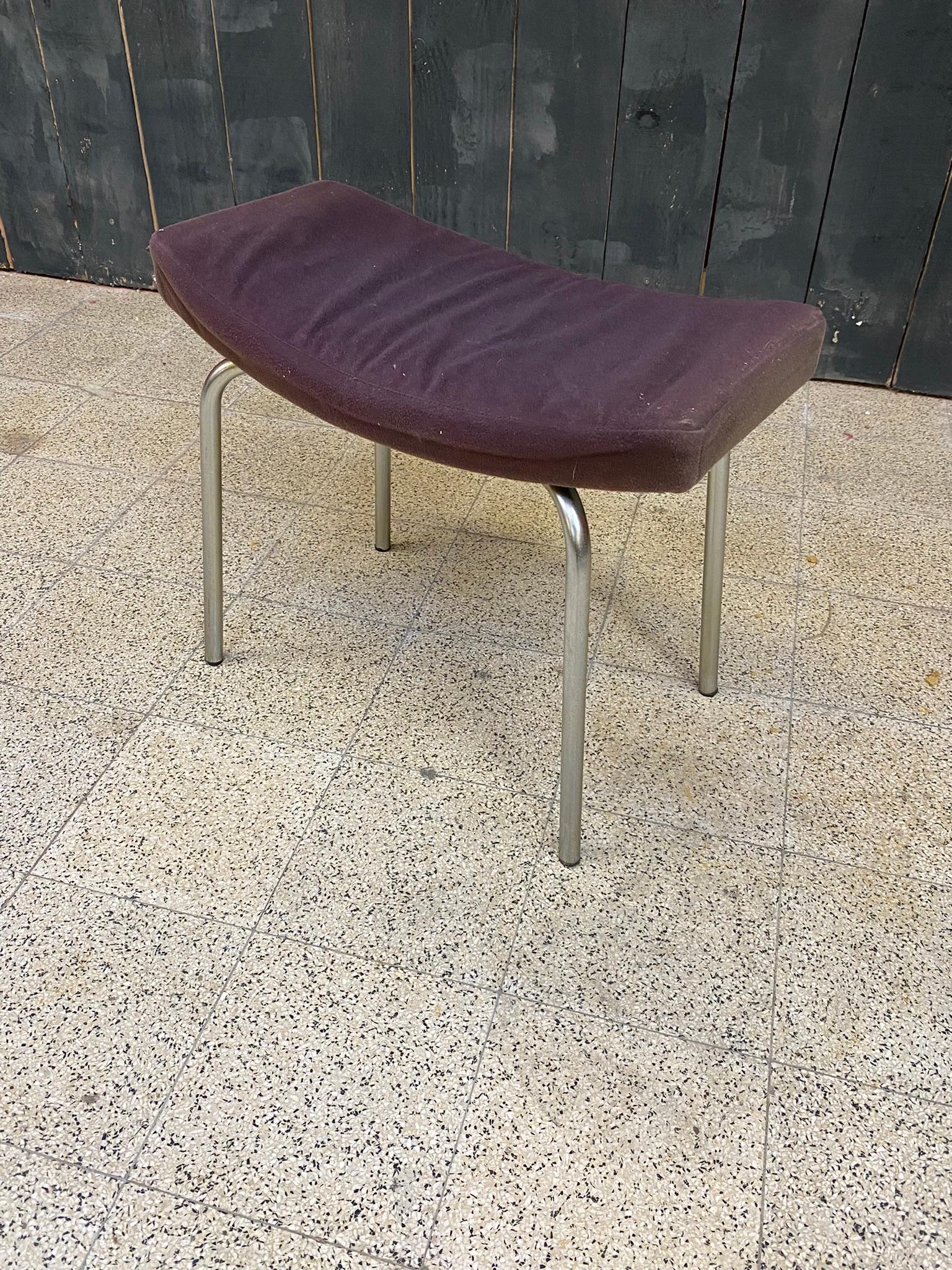 Mid-20th Century Stool French Design of the 1950s by Pierre Guariche for Meurop For Sale