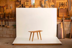 Stool Handcrafted in Brazilian Hardwood by Ricardo Graham Ferreira