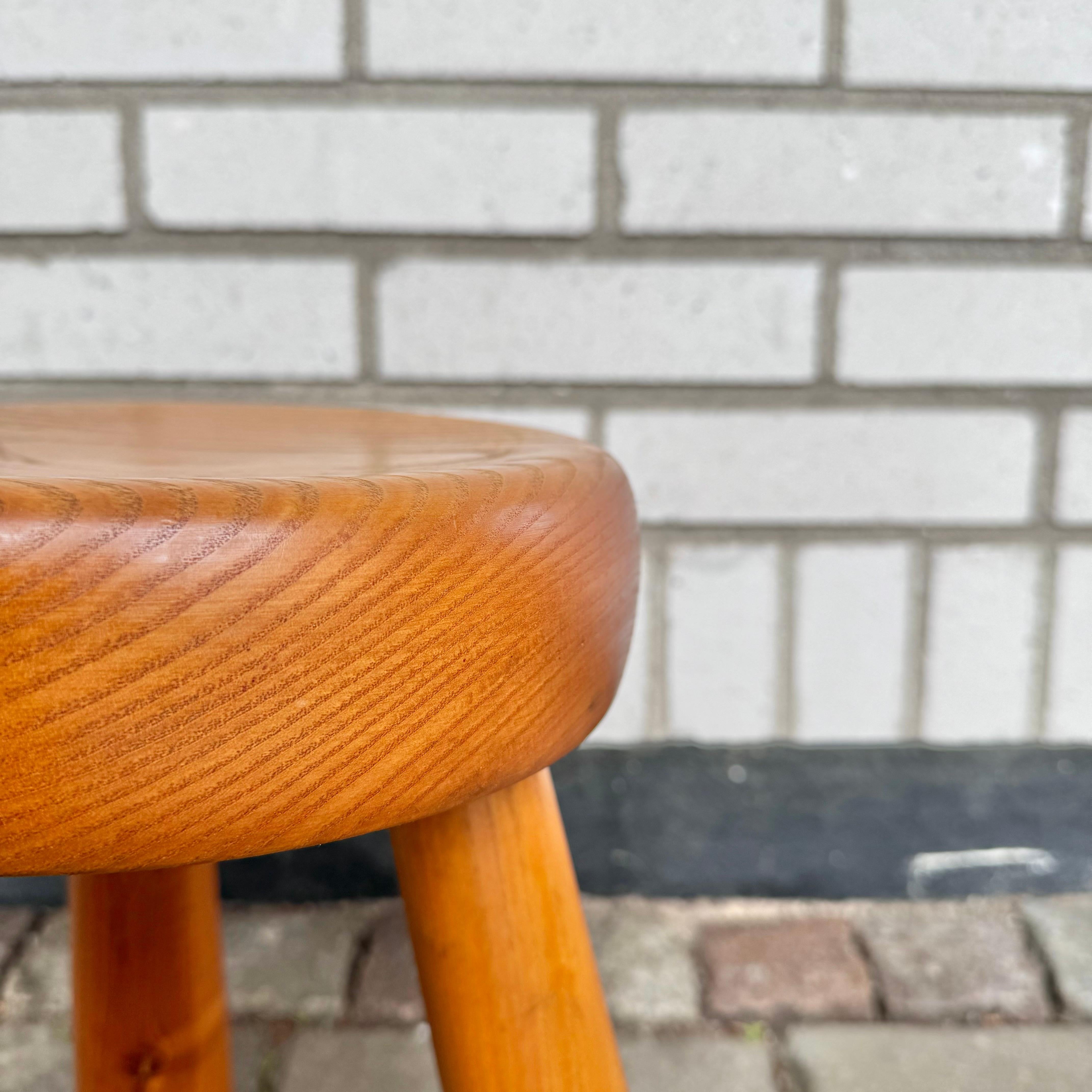 Late 20th Century Stool i solid wood by Ingvar Hildingsson For Sale