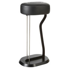 Leather ClassiCon Bar Stool No. 2 design Eileen Gray - Black