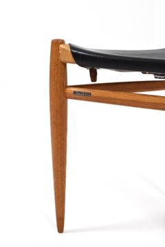 Stool in Oak by Östen Kristiansson for Luxus