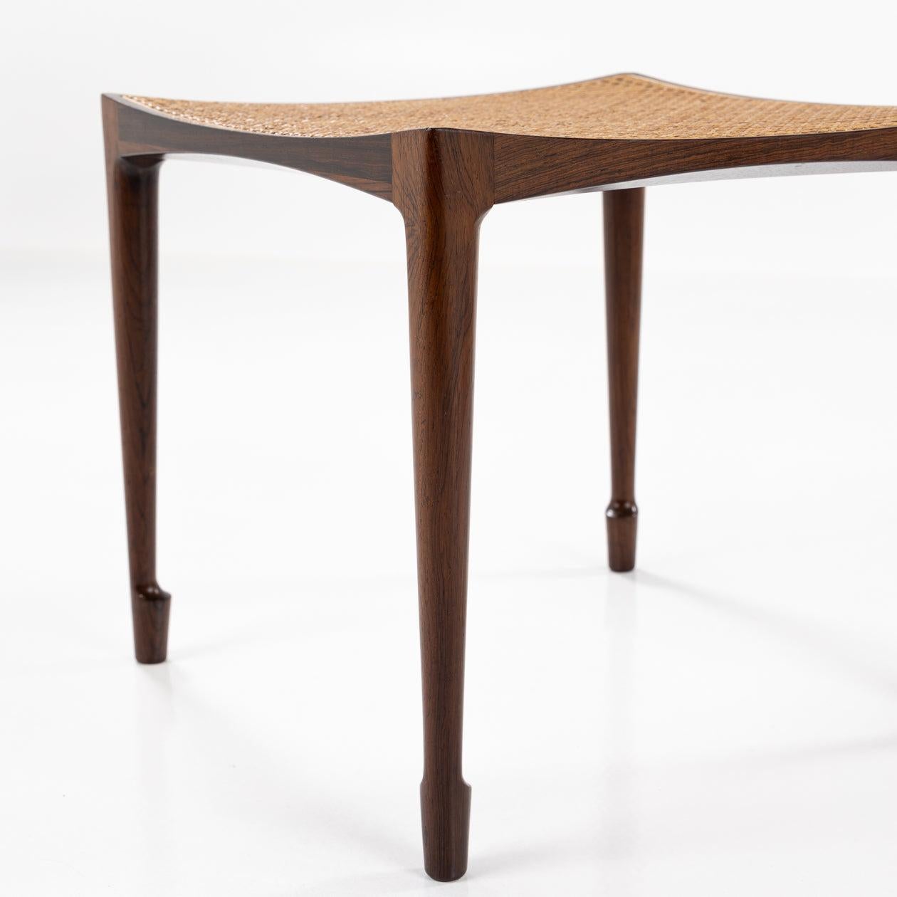 20th Century Stool in rosewood By Bernt Petersen For Sale