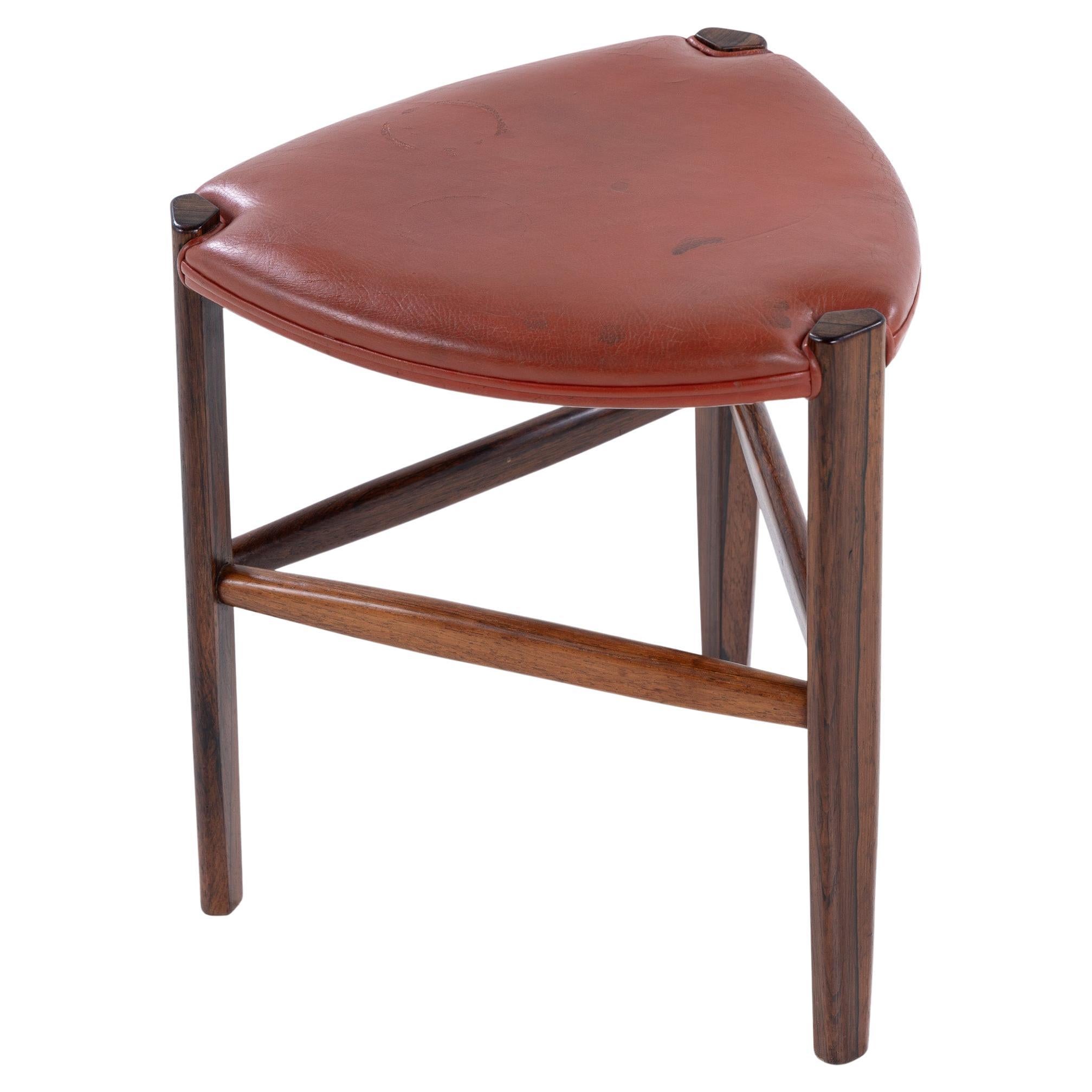 Taburete de palisandro de Tove & Edvard Kindt-Larsen en venta