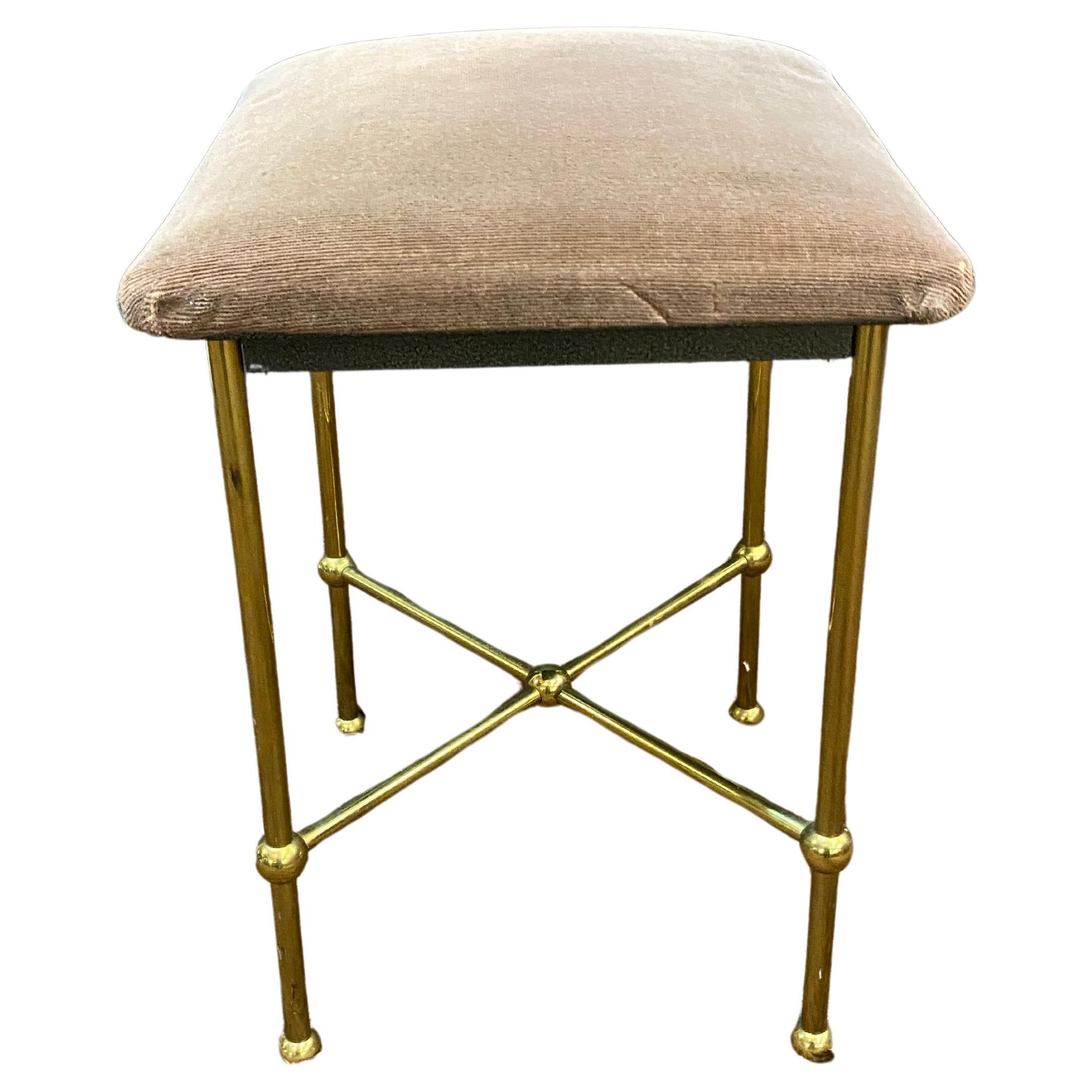 tabouret dans le style Baguès, Jansen, base en laiton de haute qualité