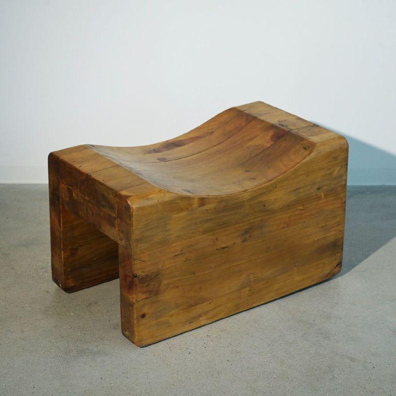 Stool in Wood by K.J. Pettersson & Söner In Good Condition For Sale In Berlin, BE