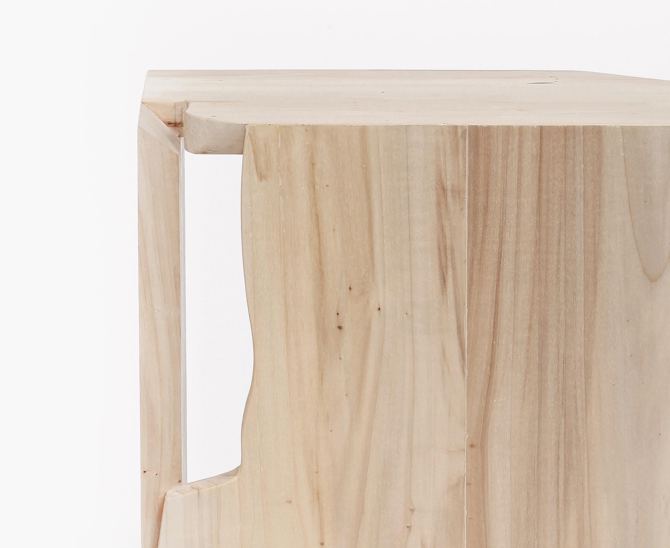Handcrafted Wooden Stool by Vicent Orts – 