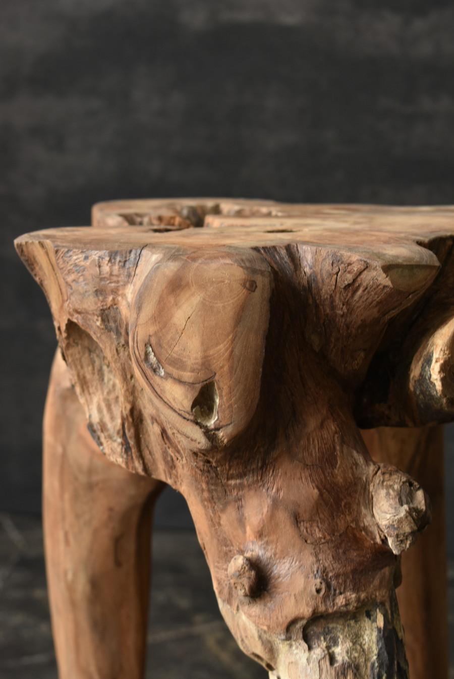 Old Stool Made from Indonesian Tree Roots /Primitive Design/20th Century 7
