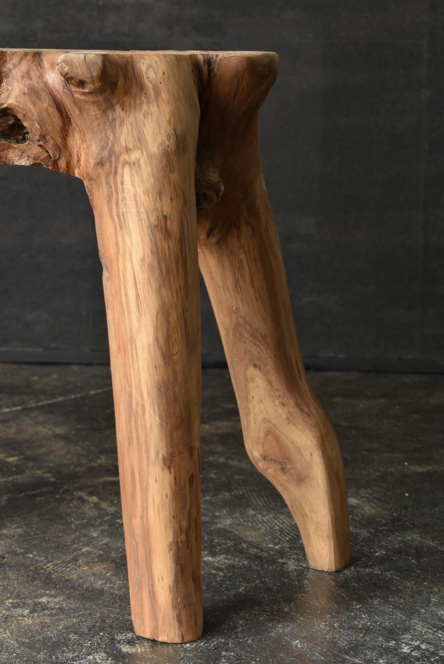 Old Stool Made from Indonesian Tree Roots /Primitive Design/20th Century 3