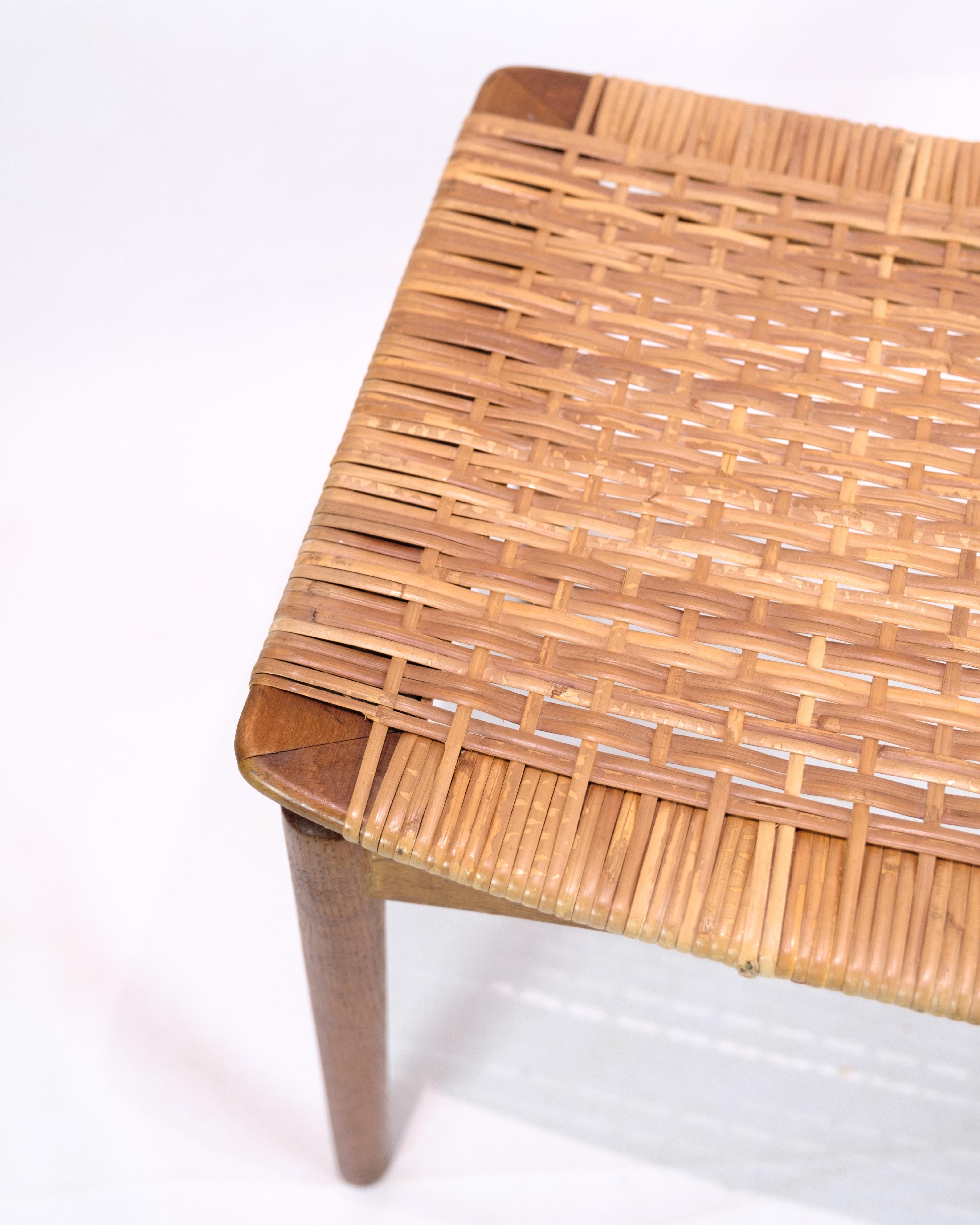 Hocker aus Eiche von Sigfred Omann für Ølholm Furniture aus den 1960er Jahren (Moderne der Mitte des Jahrhunderts) im Angebot