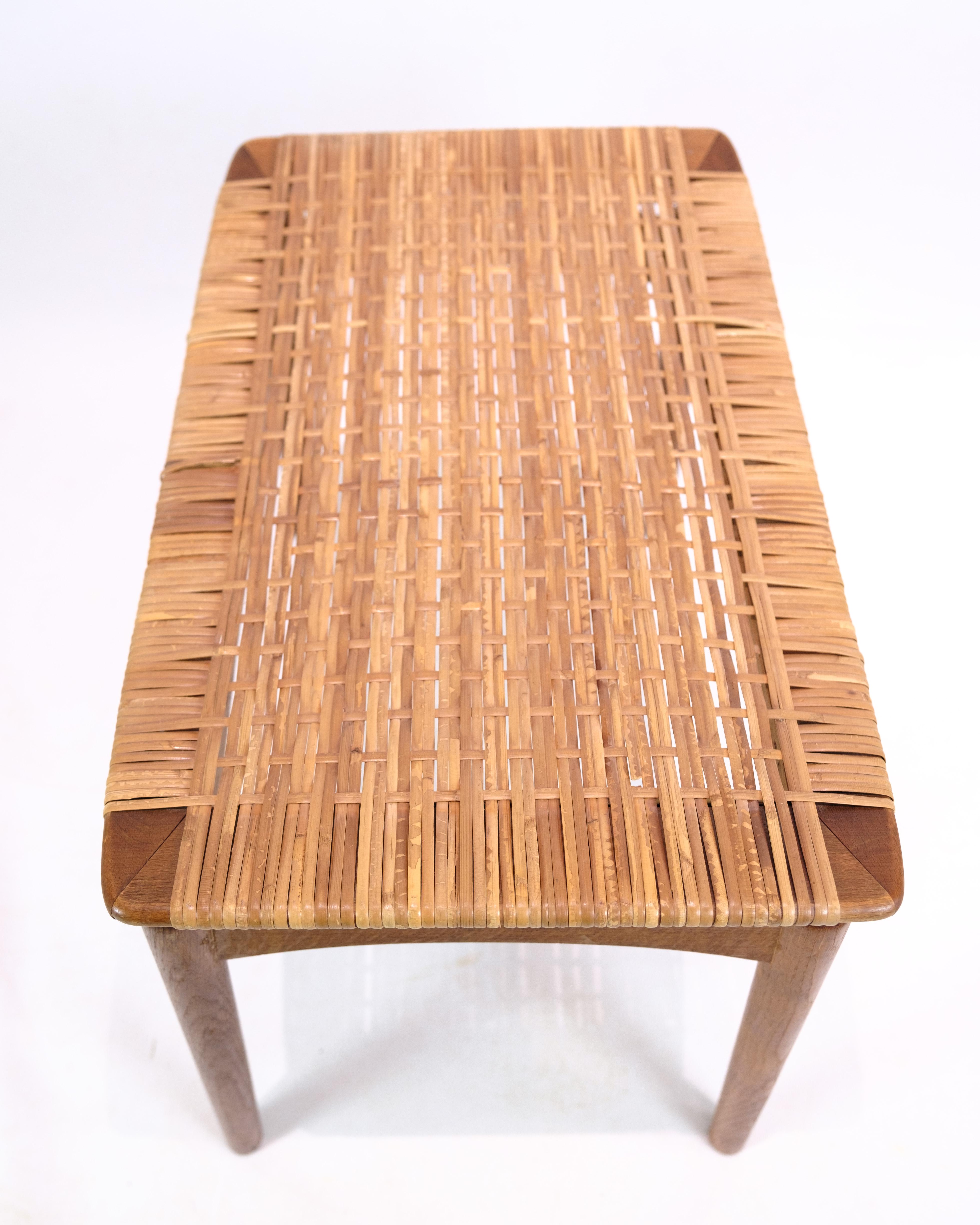 Hocker aus Eiche von Sigfred Omann für Ølholm Furniture aus den 1960er Jahren (Mitte des 20. Jahrhunderts) im Angebot