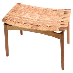 Taburete hecho en roble por Sigfred Omann para Ølholm Furniture de los años 60