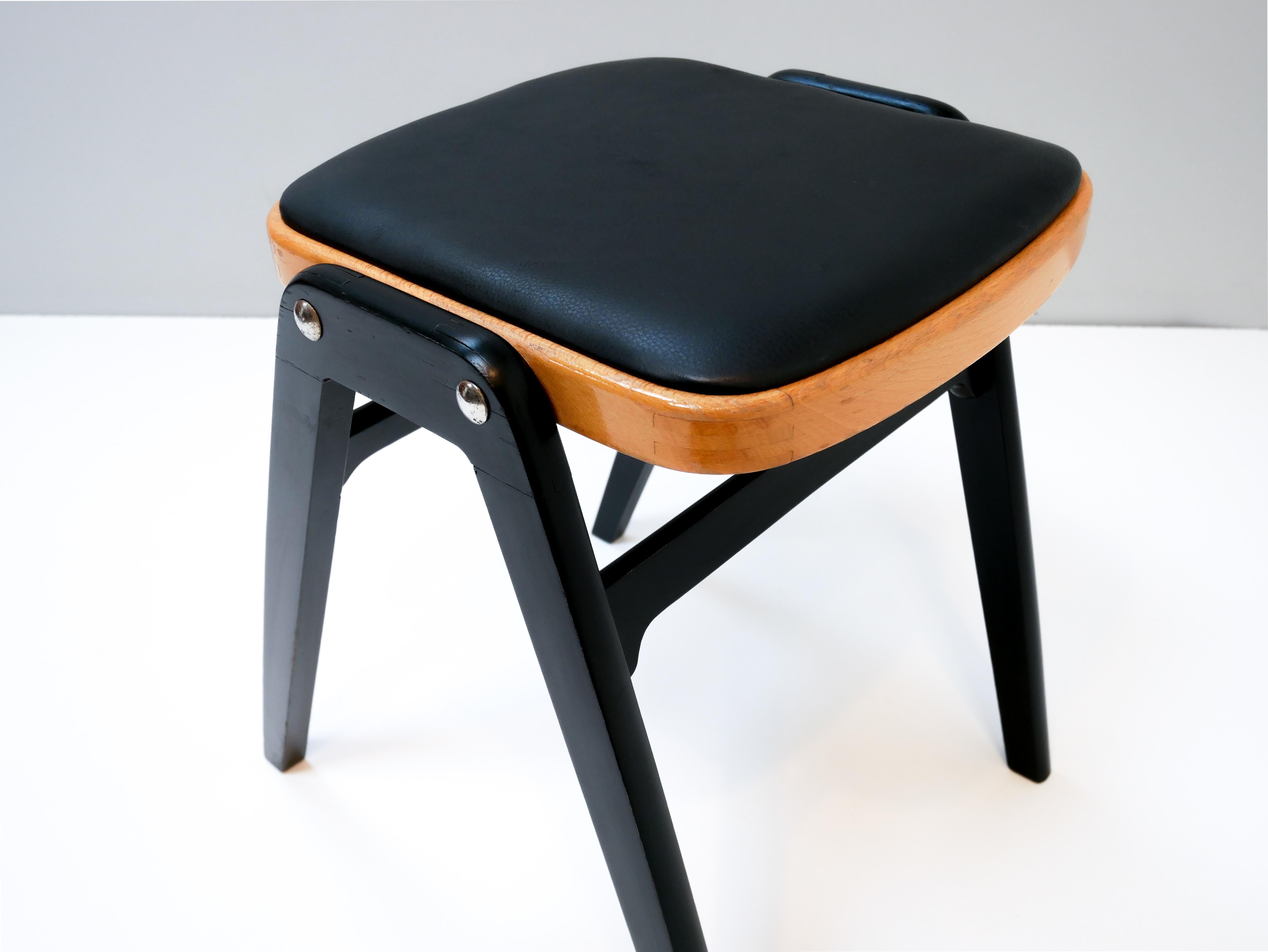 Stool made in Sweden, 1950s.
   