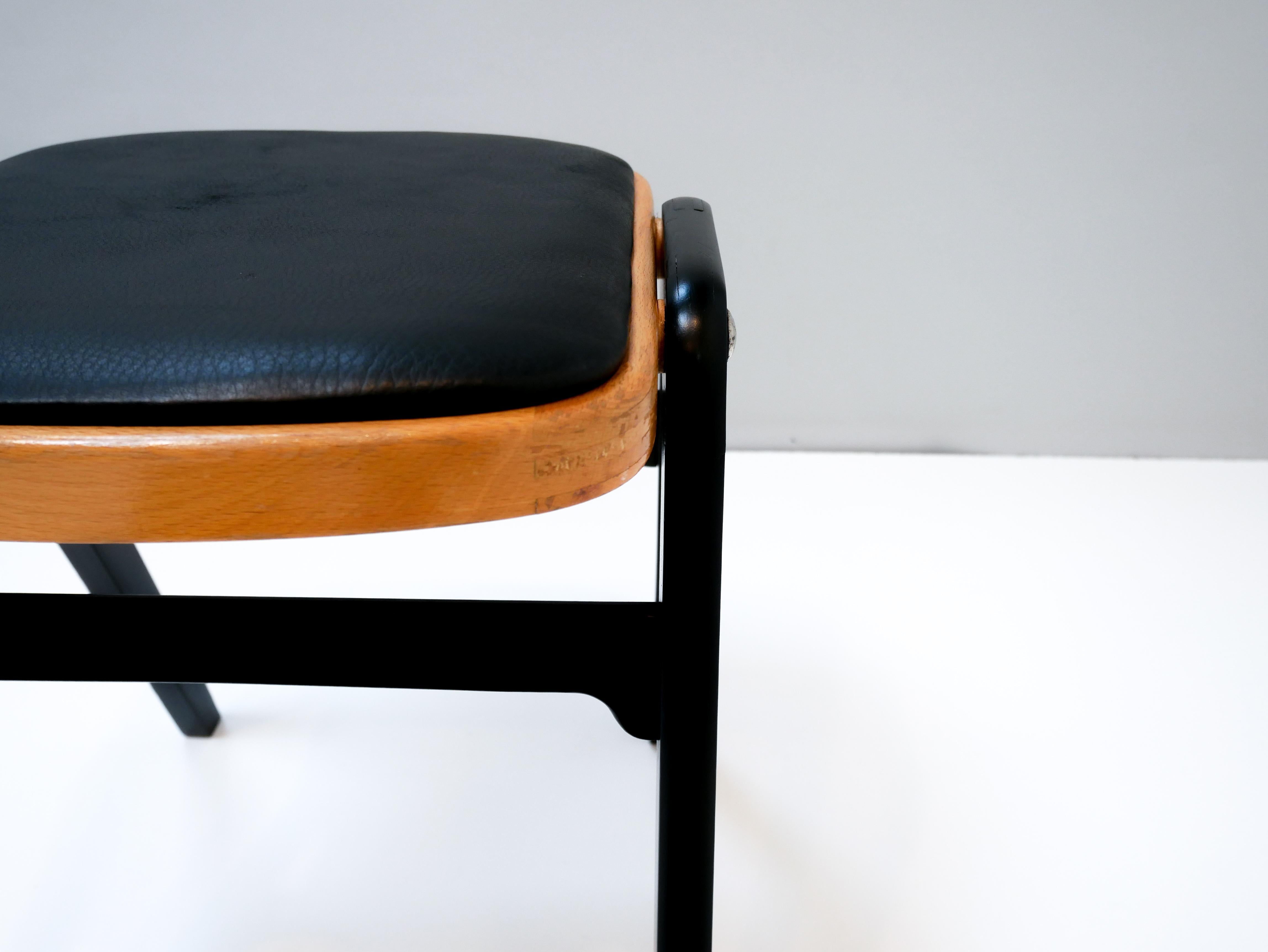 Mid-Century Modern Stool Made in Sweden, 1950s For Sale