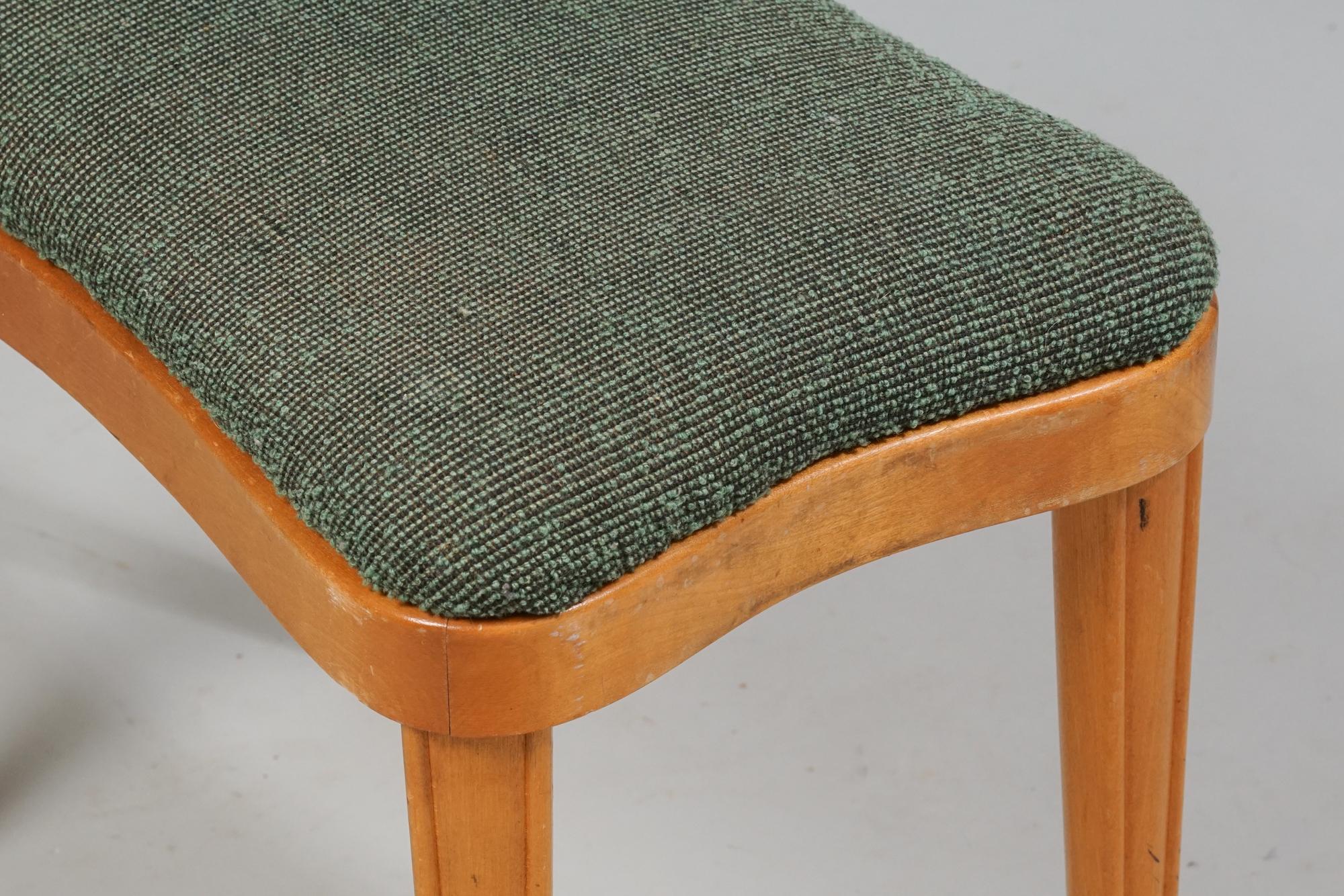 Scandinavian Modern Stool, Margaret Nordman, Keravan puusepäntehdas Oy, 1940s