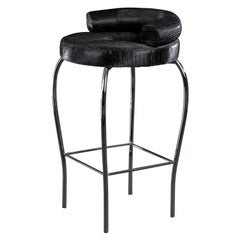 Stool Marilen, Fabric, Bar Furniture, Italy