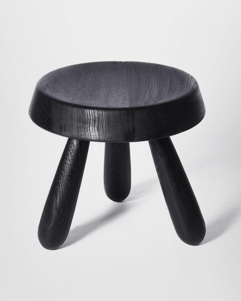 Mahogany STOOL Medium Table Lamp by Rispal For Sale