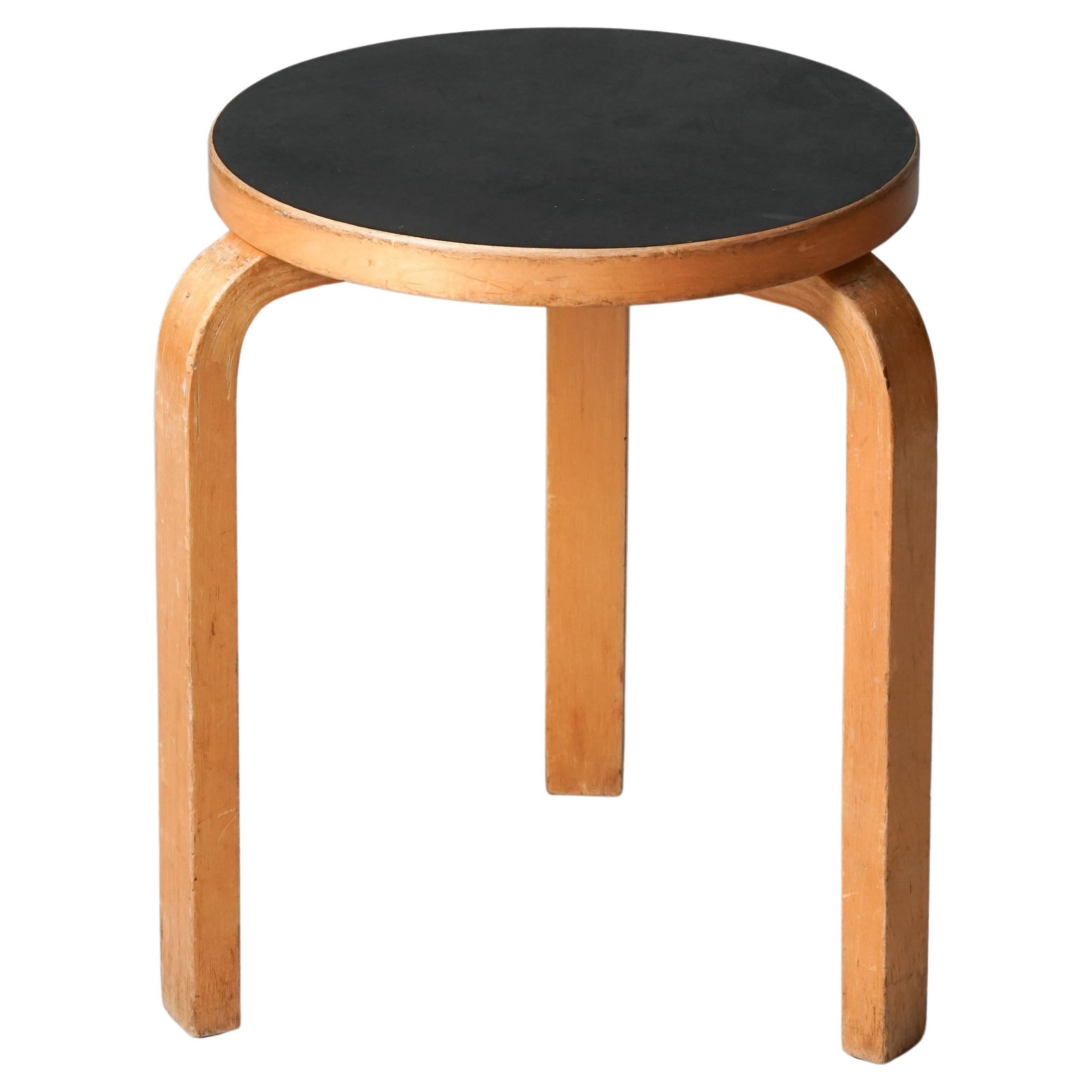 Stool Model 60, Alvar Aalto, Oy Huonekalu- ja Rakennustyötehdas Ab, 1950s