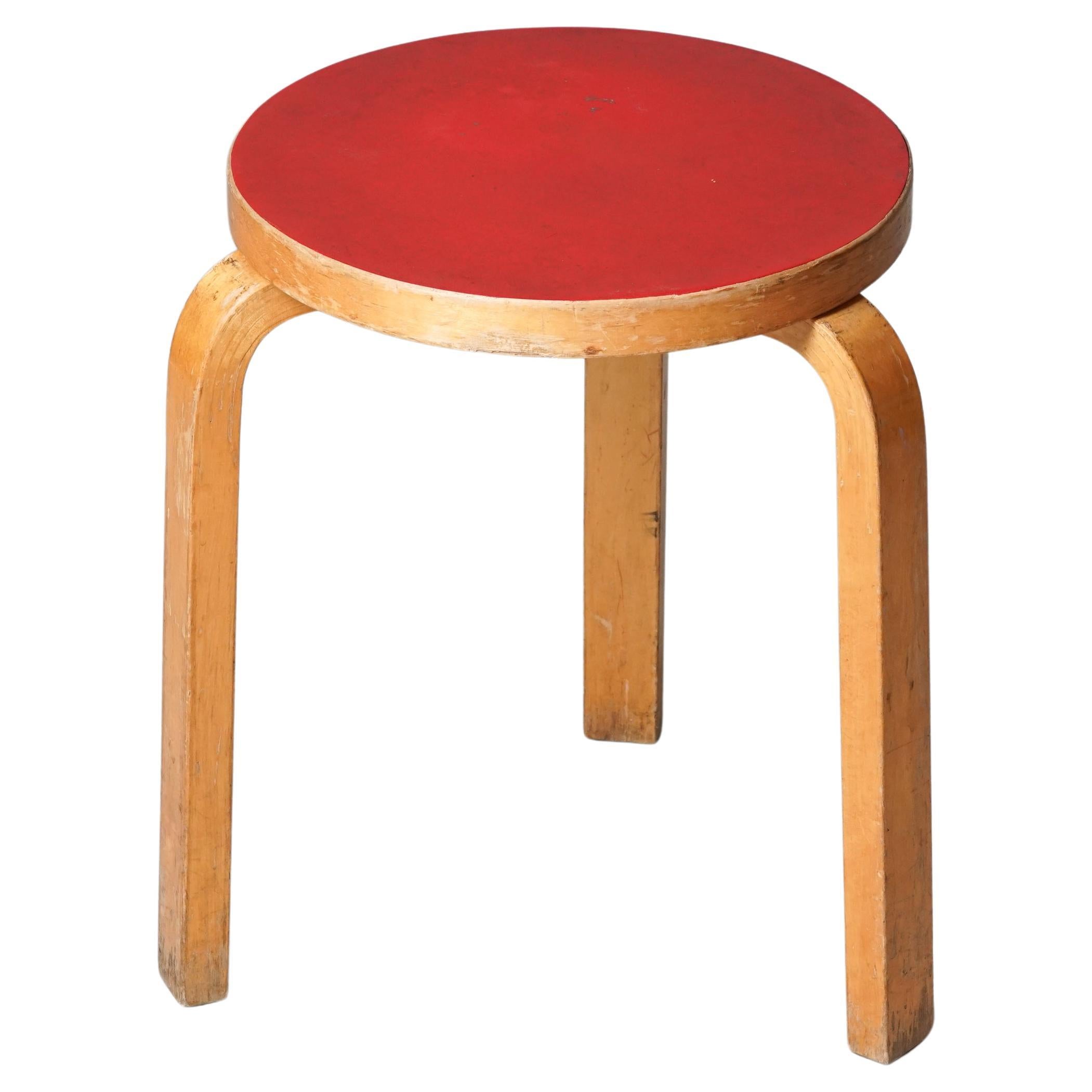 Stool Model 60, Alvar Aalto, Oy Huonekalu- ja Rakennustyötehdas Ab, 1950s