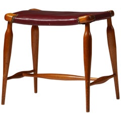 Stool “Model 967” Designed by Josef Frank for Svenskt Tenn, Sweden, 1950s