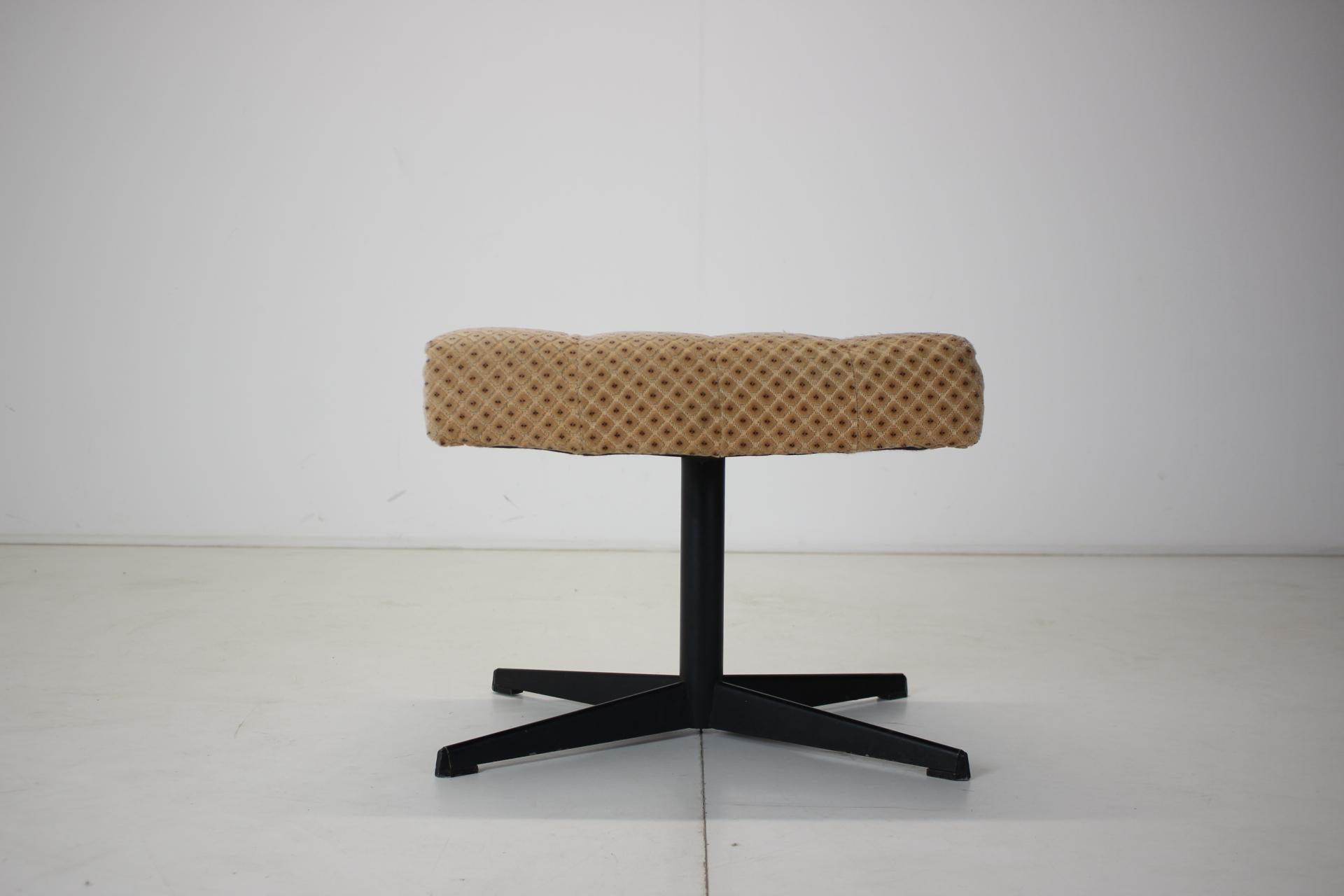 Mid-Century Modern Stool or Footstool, Czechoslovakia, 1970s For Sale