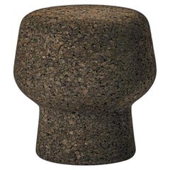 Stool or side table ClassiCon Corker No. 1 design Herzog & de Meuron - Dark cork