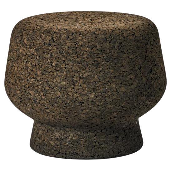 Stool or side table ClassiCon Corker No. 2 design Herzog & de Meuron - Dark cork
