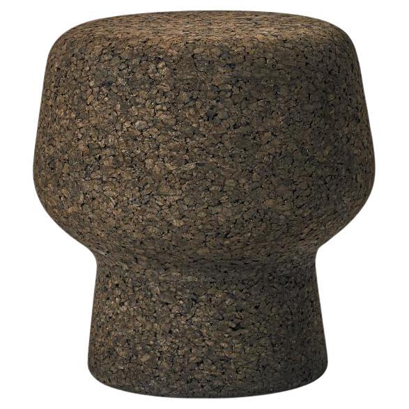 Stool or side table ClassiCon Corker No. 3 design Herzog & de Meuron - Dark cork