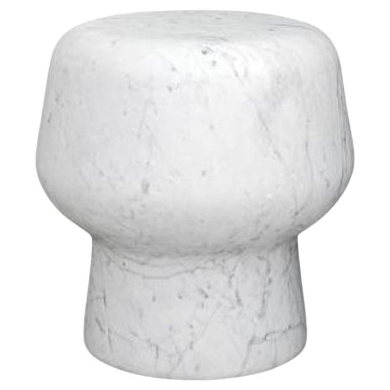 Stool or side table ClassiCon Corker No.1 Marble Design Herzog&deMeuron Carrara