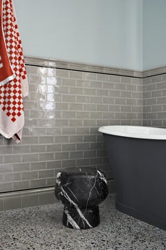 Stool or side table ClassiCon Corker No.1 Marble Design Herzog&deMeuron Marquina