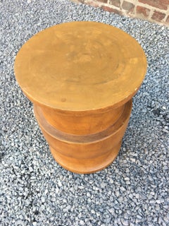 Stool or Side Table, Modernist in Solid Wood, circa 1960