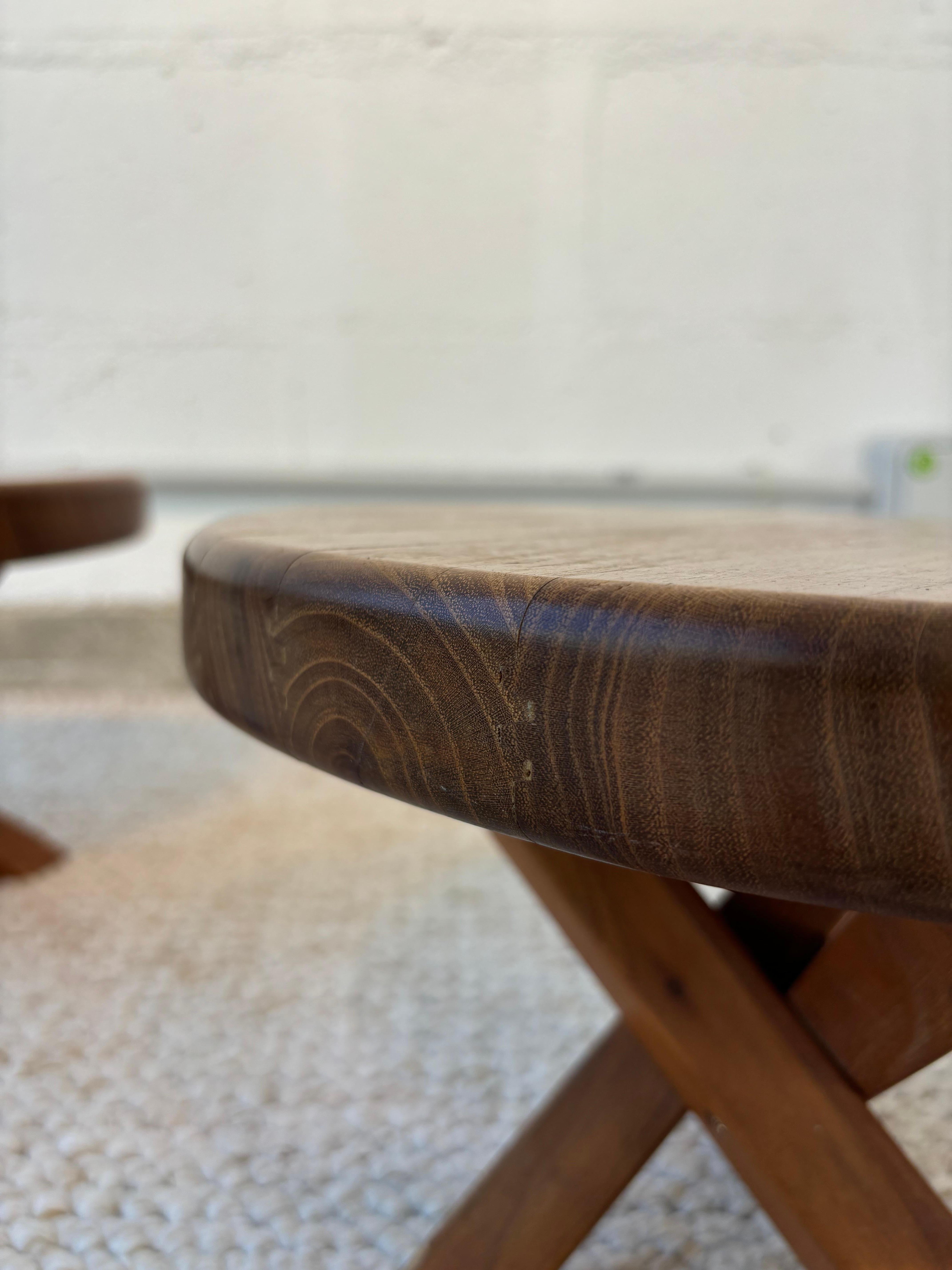 Stool or side table producted by Seltz after Pierre Chapo For Sale 6