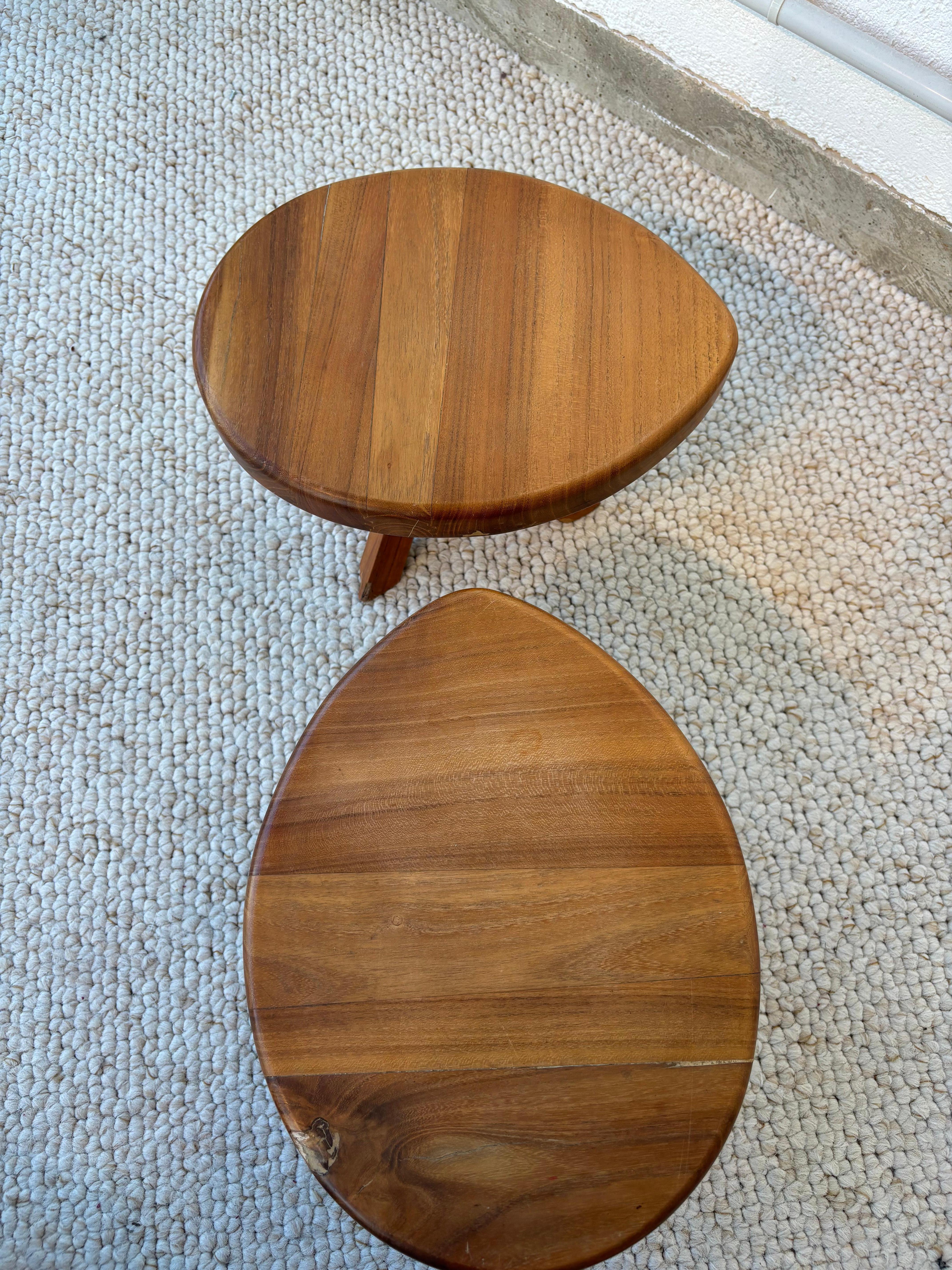 Stool or side table producted by Seltz after Pierre Chapo For Sale 8