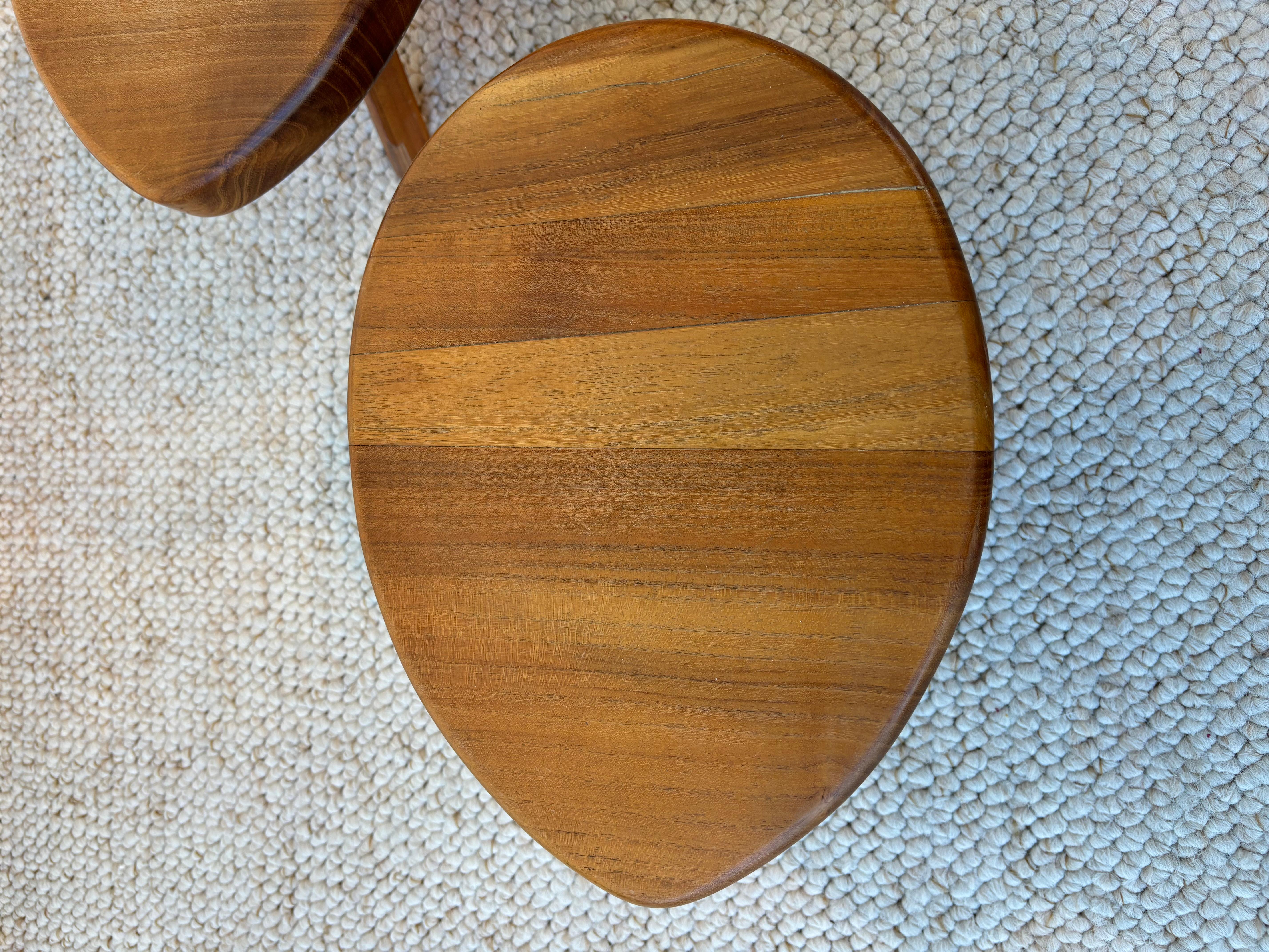 Stool or side table producted by Seltz after Pierre Chapo For Sale 9