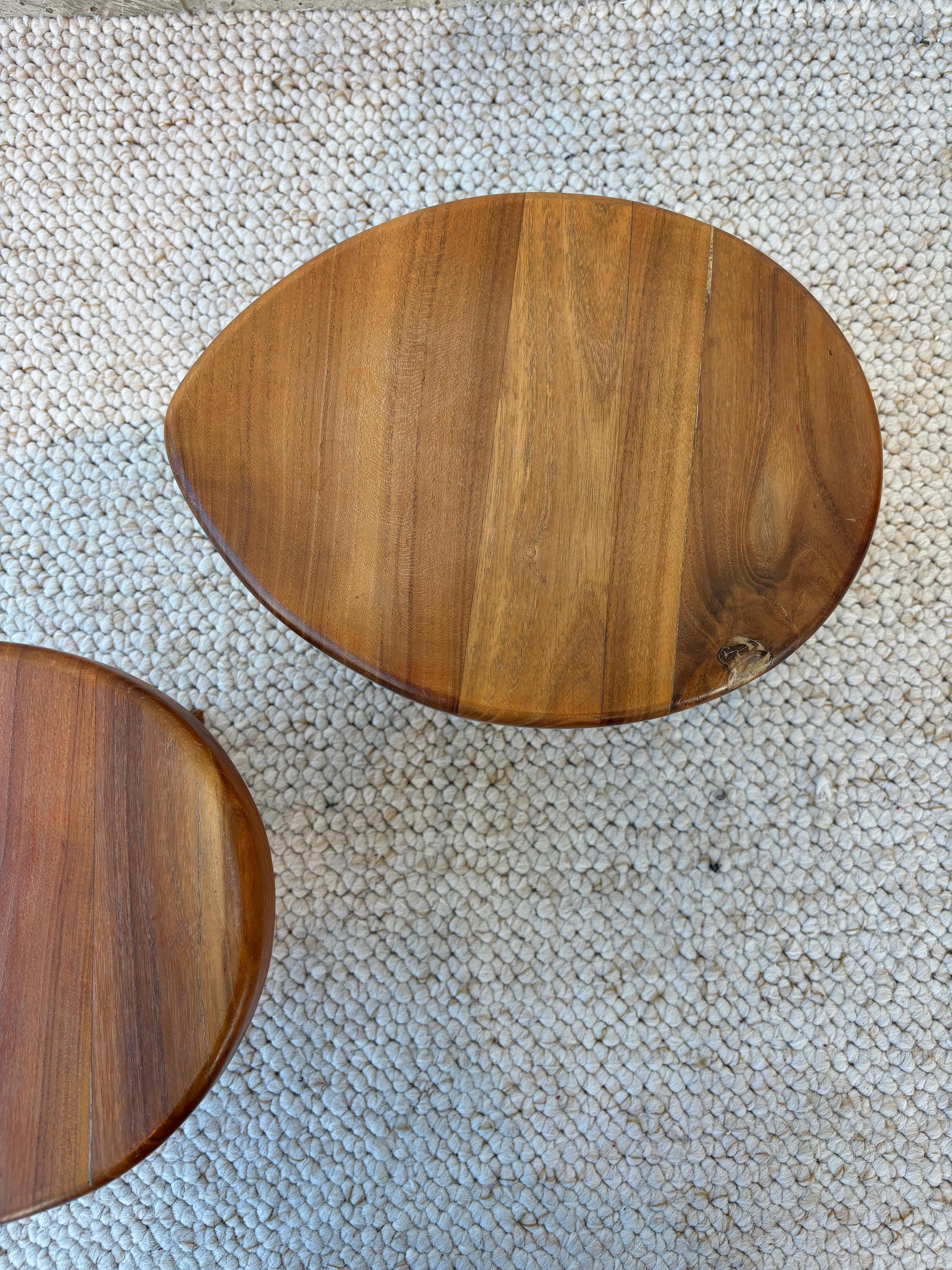 Stool or side table producted by Seltz after Pierre Chapo For Sale 10