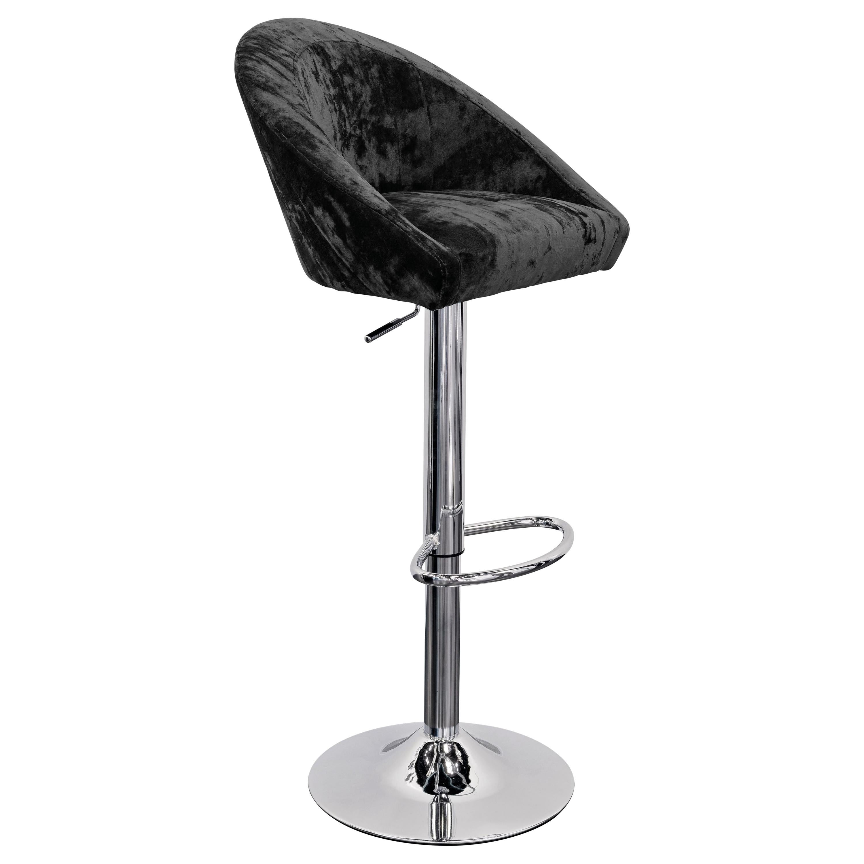 Deep Blue Stool with Blue Velvet Fabric For Sale at 1stDibs