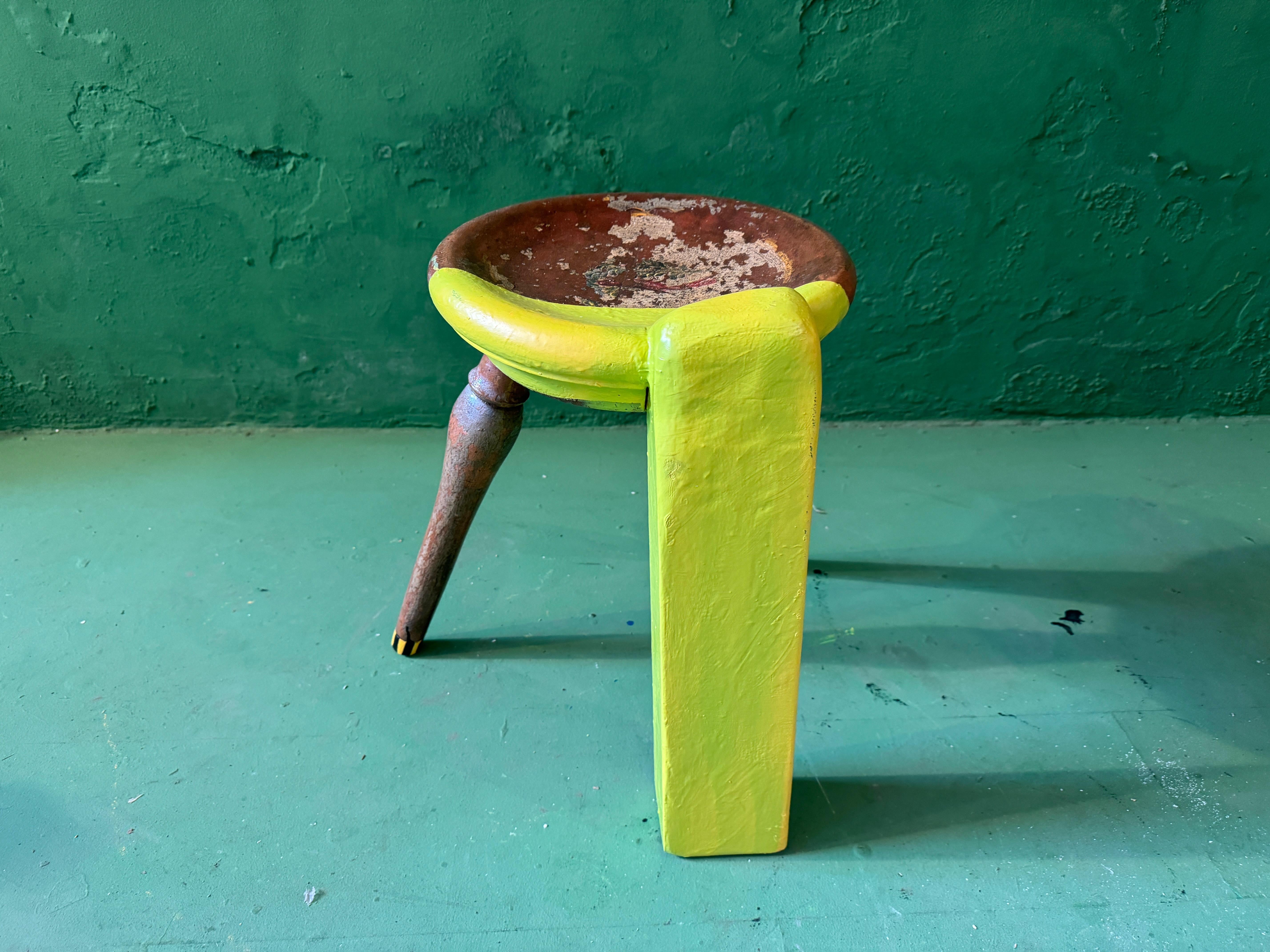 Beaux Arts Stool/ Sculpture - Reality bites by Markus Friedrich Staab For Sale