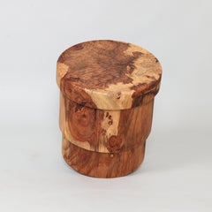 Hocker, Beistelltisch, Altholz, Rotholz, Mid Century Modern