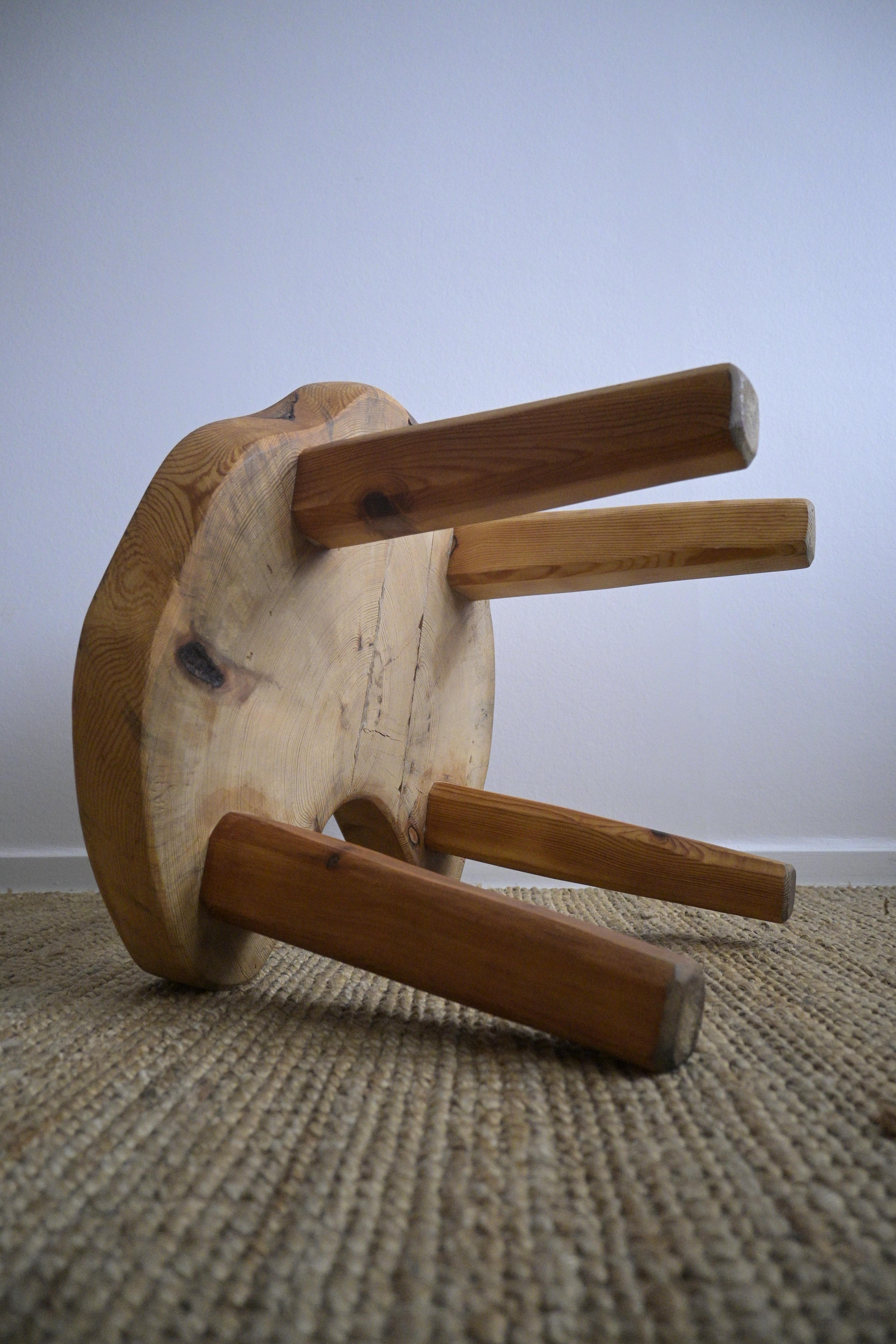 Stool/Side table, Stig Sandqvist, Vemdalia Company, Sweden 1960 For Sale 9