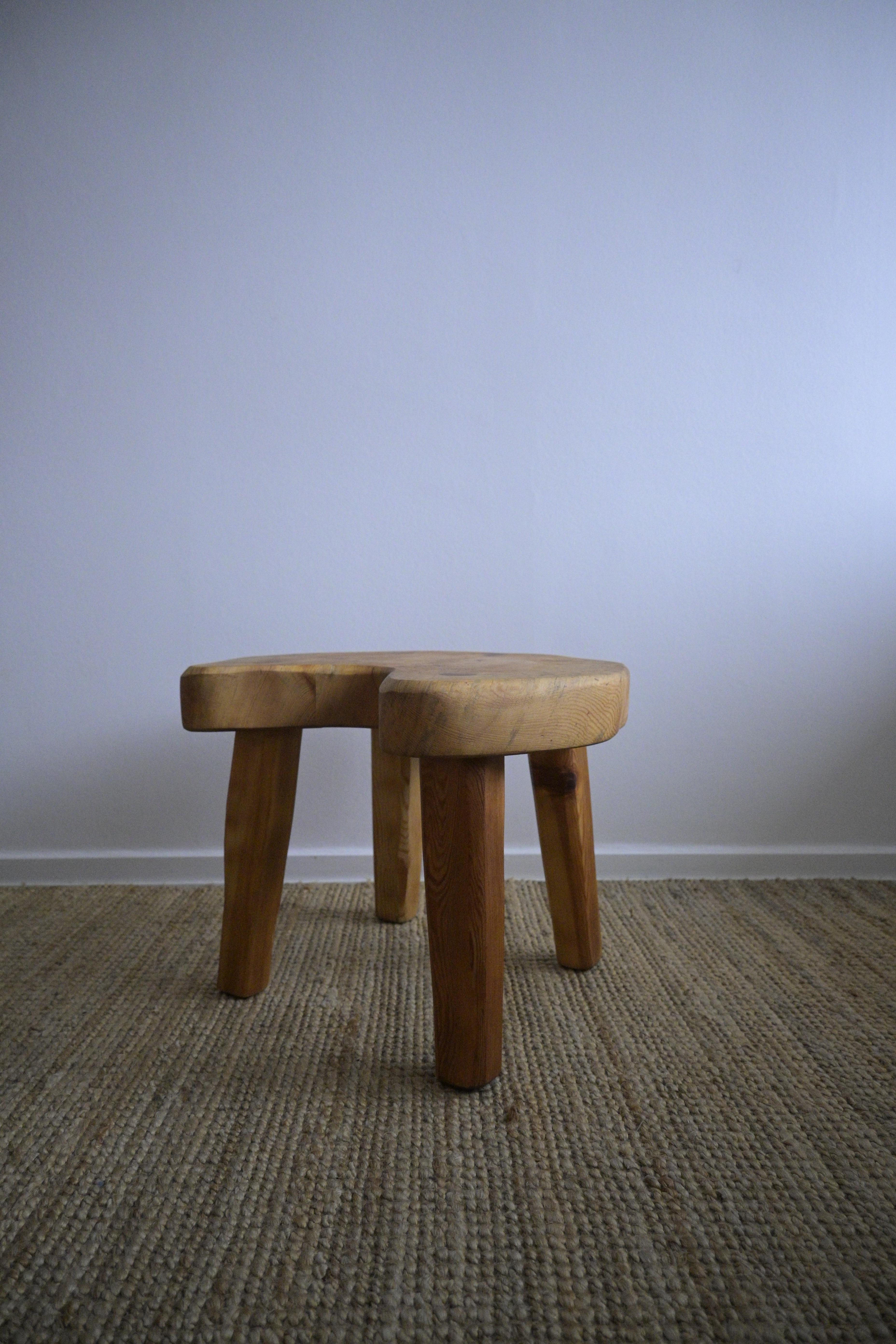 Scandinavian Modern Stool/Side table, Stig Sandqvist, Vemdalia Company, Sweden 1960 For Sale