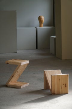 Stool / Table by eliaselias, Made in Recycled Solid Pine, Danish Design 2022