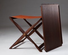 Stool/Tray Table "Propeller" Designed by Kaare Klint for Rud Rasmussen