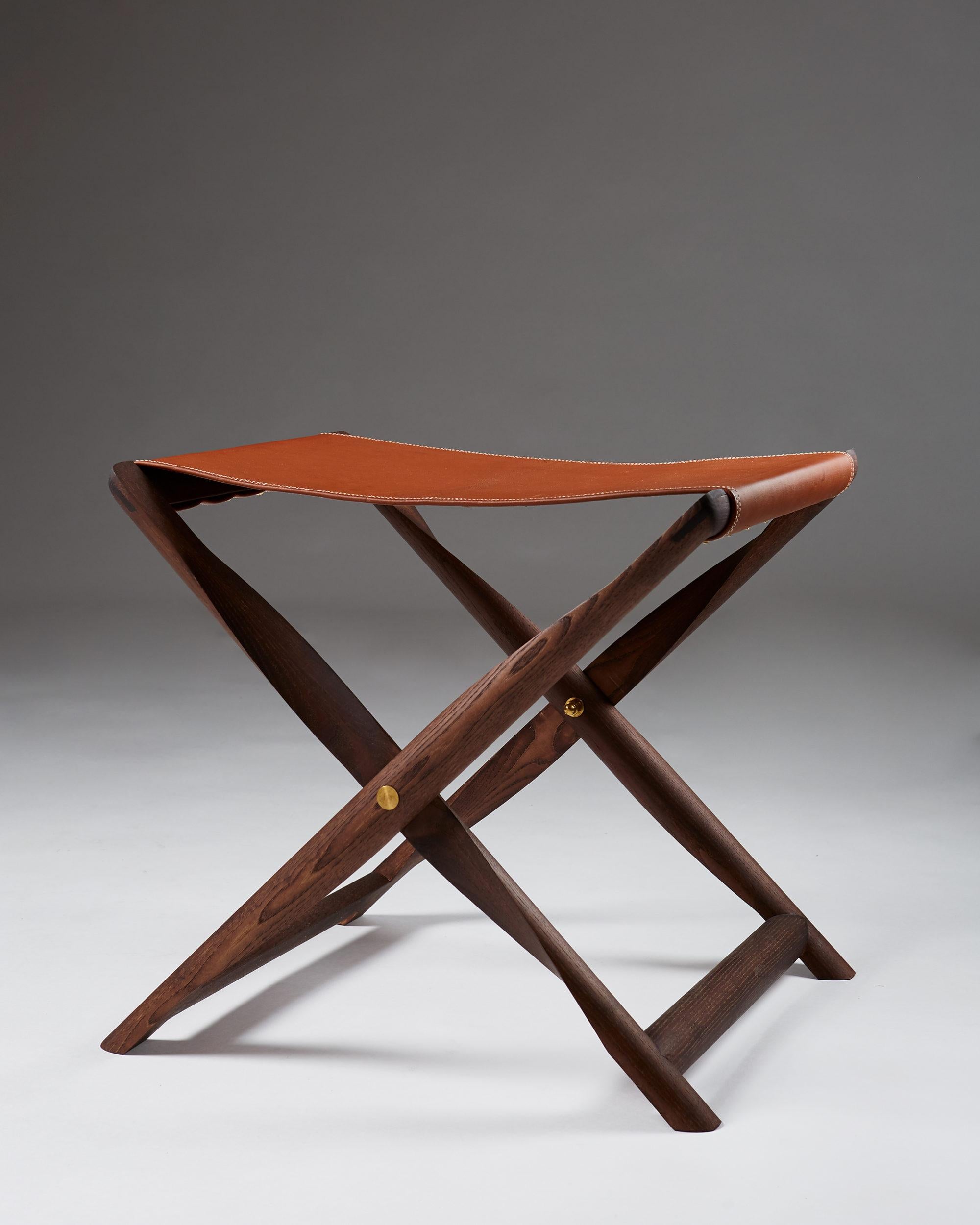Scandinavian Modern Stool/Tray Table 