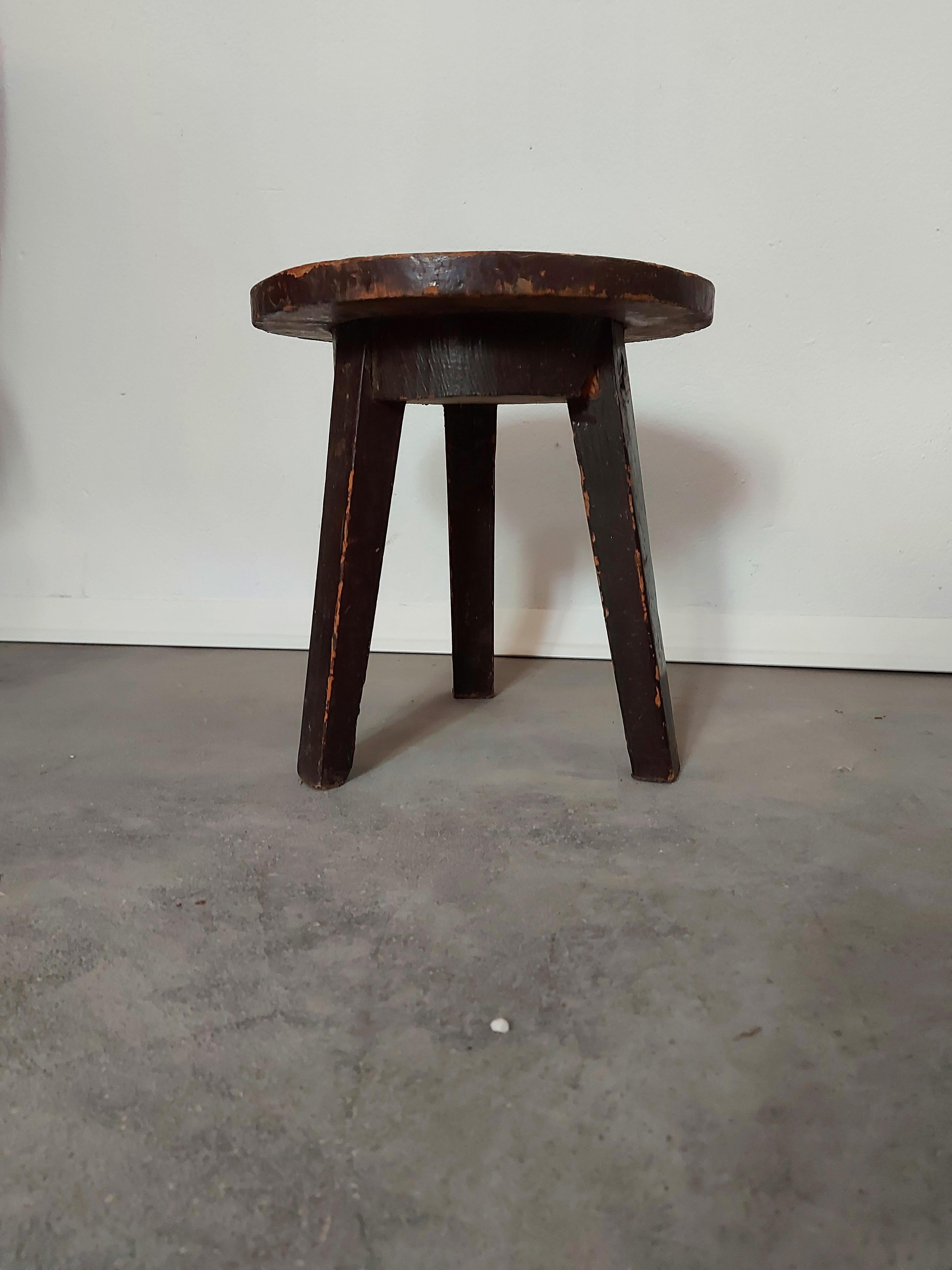 Mid-Century Modern Stool Tripod, 1950s For Sale