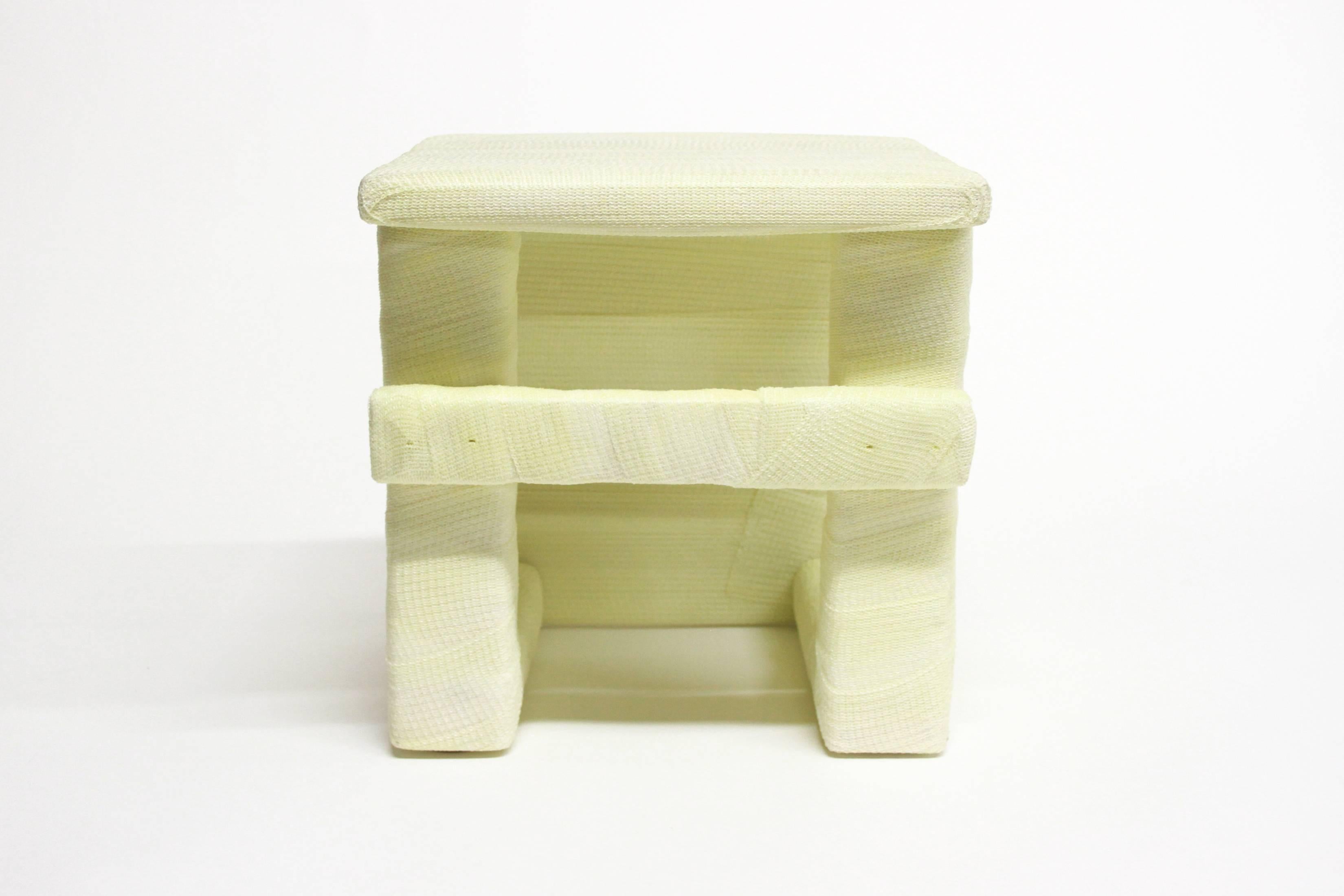 Post-Modern Stool VI, Modern Seating and Sculpture in Medical Cast Tape