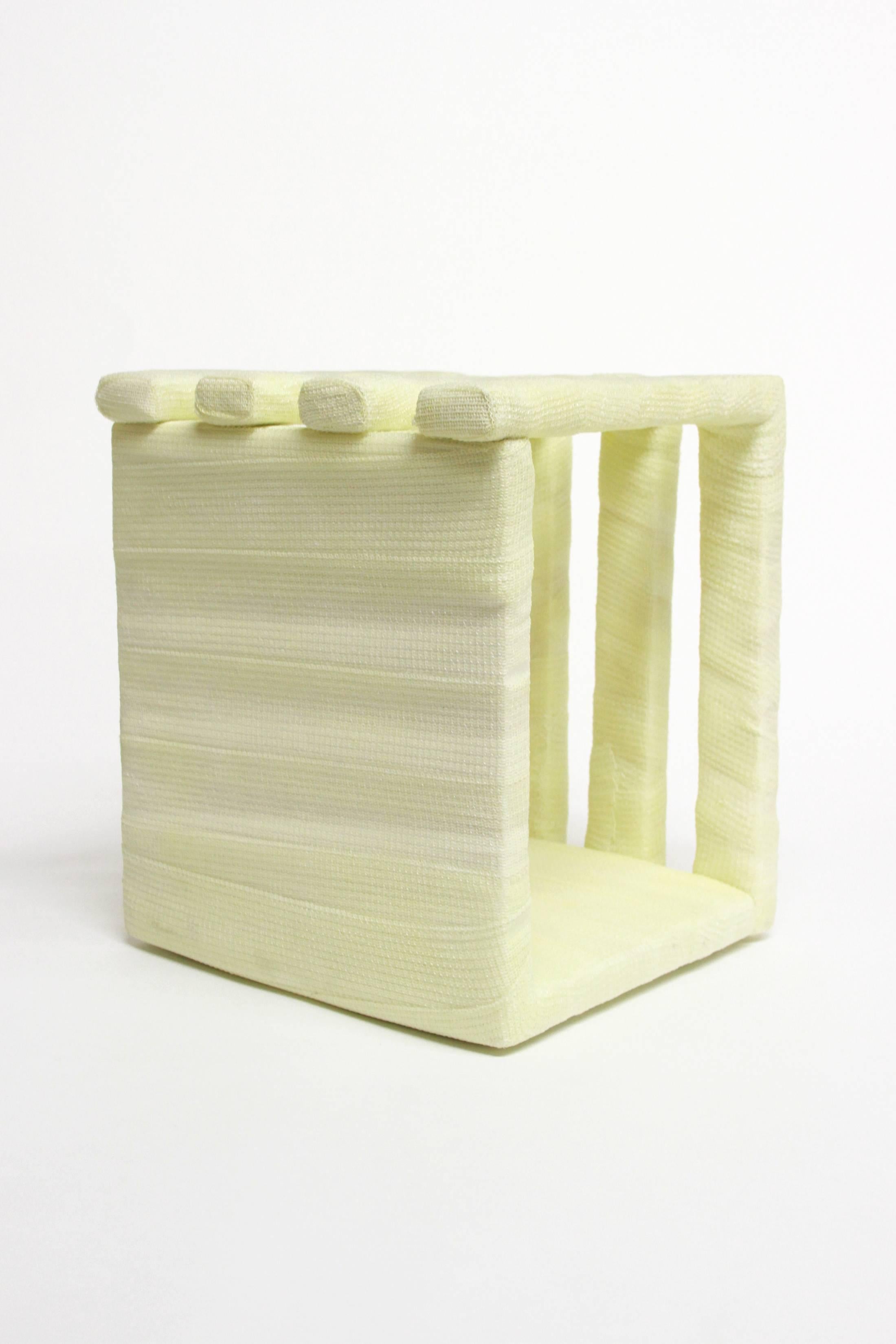 Contemporary Stool VII, Modern Seating and Sculpture in Medical Cast Tape