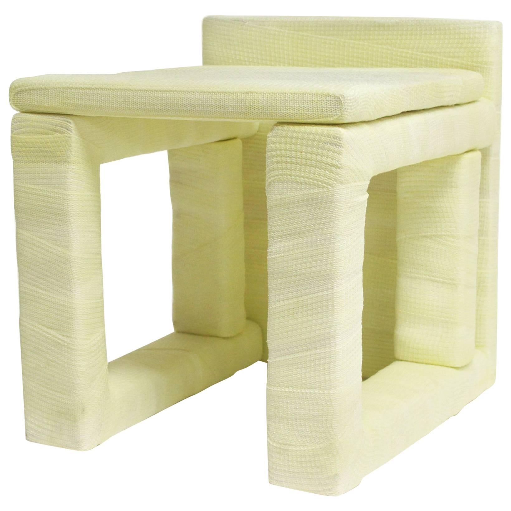 Stool VIII, Modern Seating and Sculpture in Medical Cast Tape For Sale