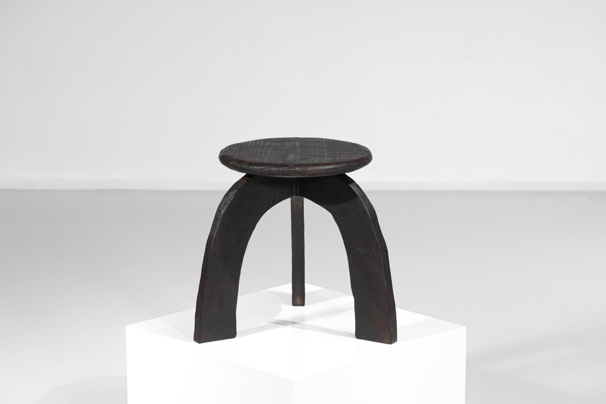 Danke galerie is pleased to present the latest creation of the cabinetmaker Vincent Vincent. This Ethnic inspired stool in solid beech wood will bring a unique touch to your decoration. Designed with quality, comfort and sturdiness in mind, each