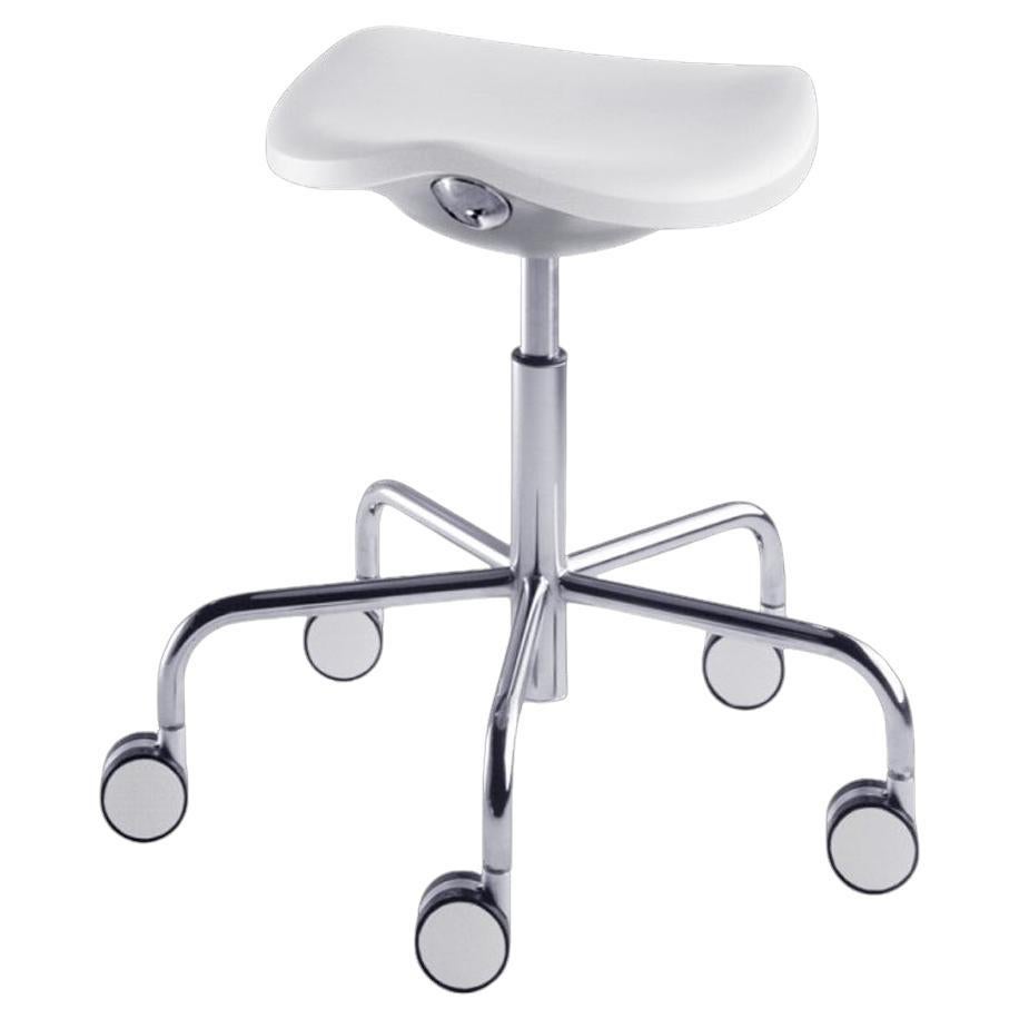 Tabouret à hauteur réglable par vérin à gaz avec roulettes Rexite Welcome - Whiting